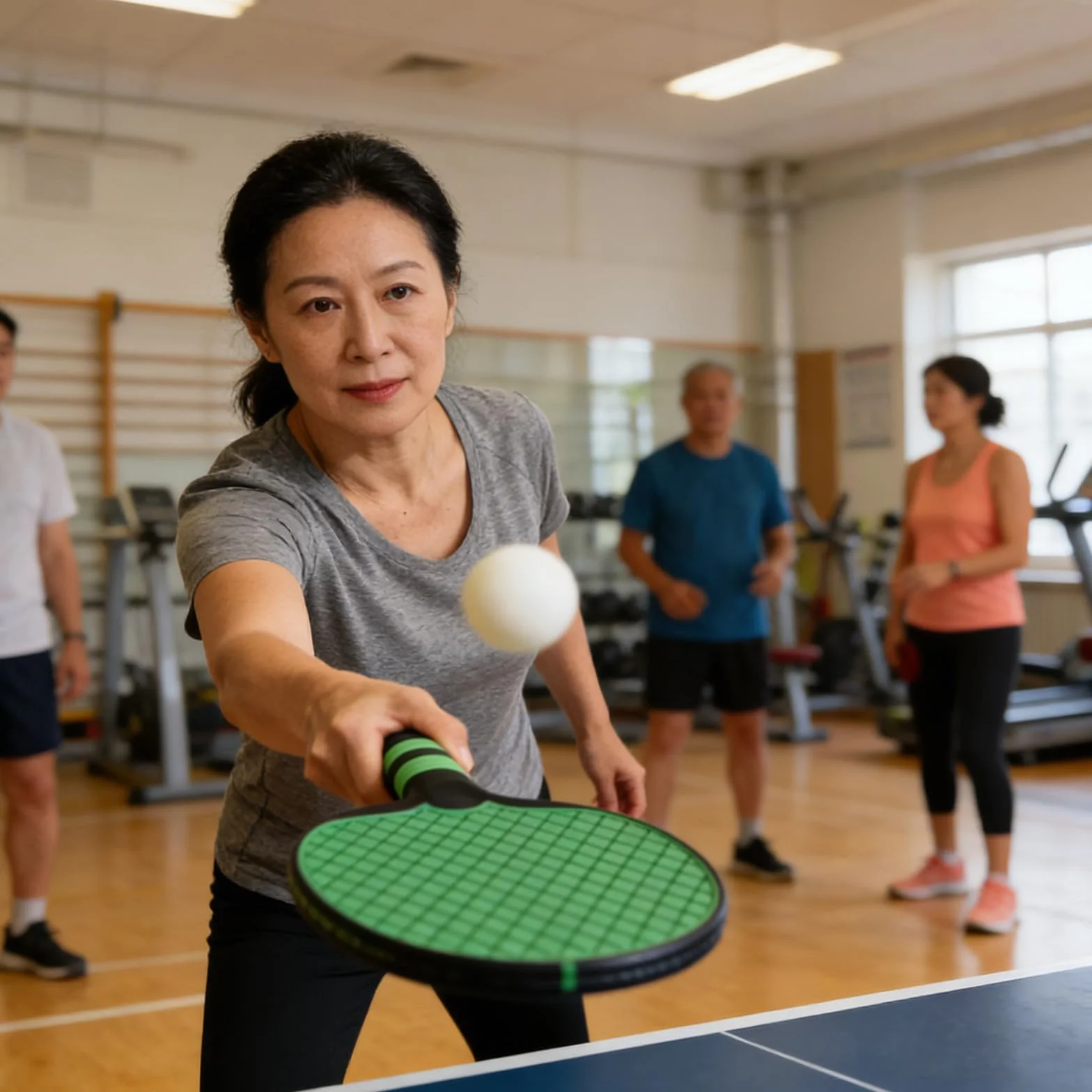 Veemoon Lot de 2 Raquettes de Ping-Pong Vertes Prise Porte-Plume et Classique, Raquettes D’entraînement Tennis de Table Surface de Contrôle Optimale, Manche Ergonomique Antidérapant