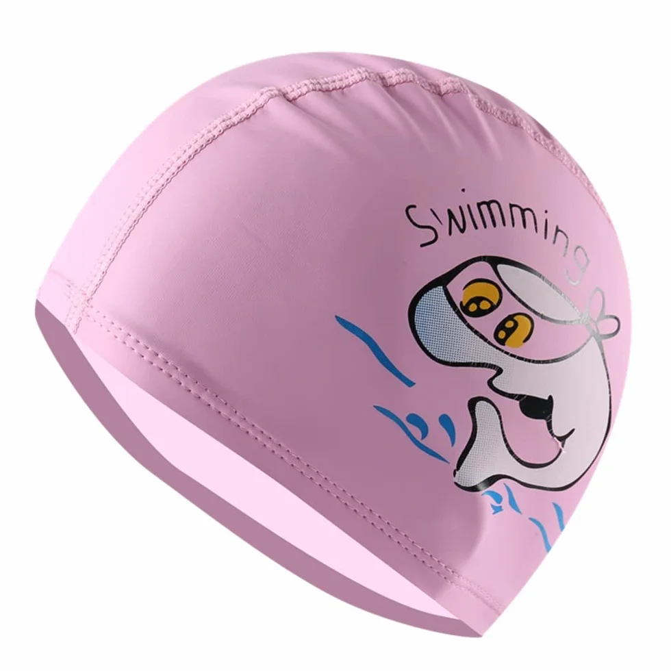 Bonnet de Bain Imperméable pour Enfants 3-10 Ans Garçons Filles