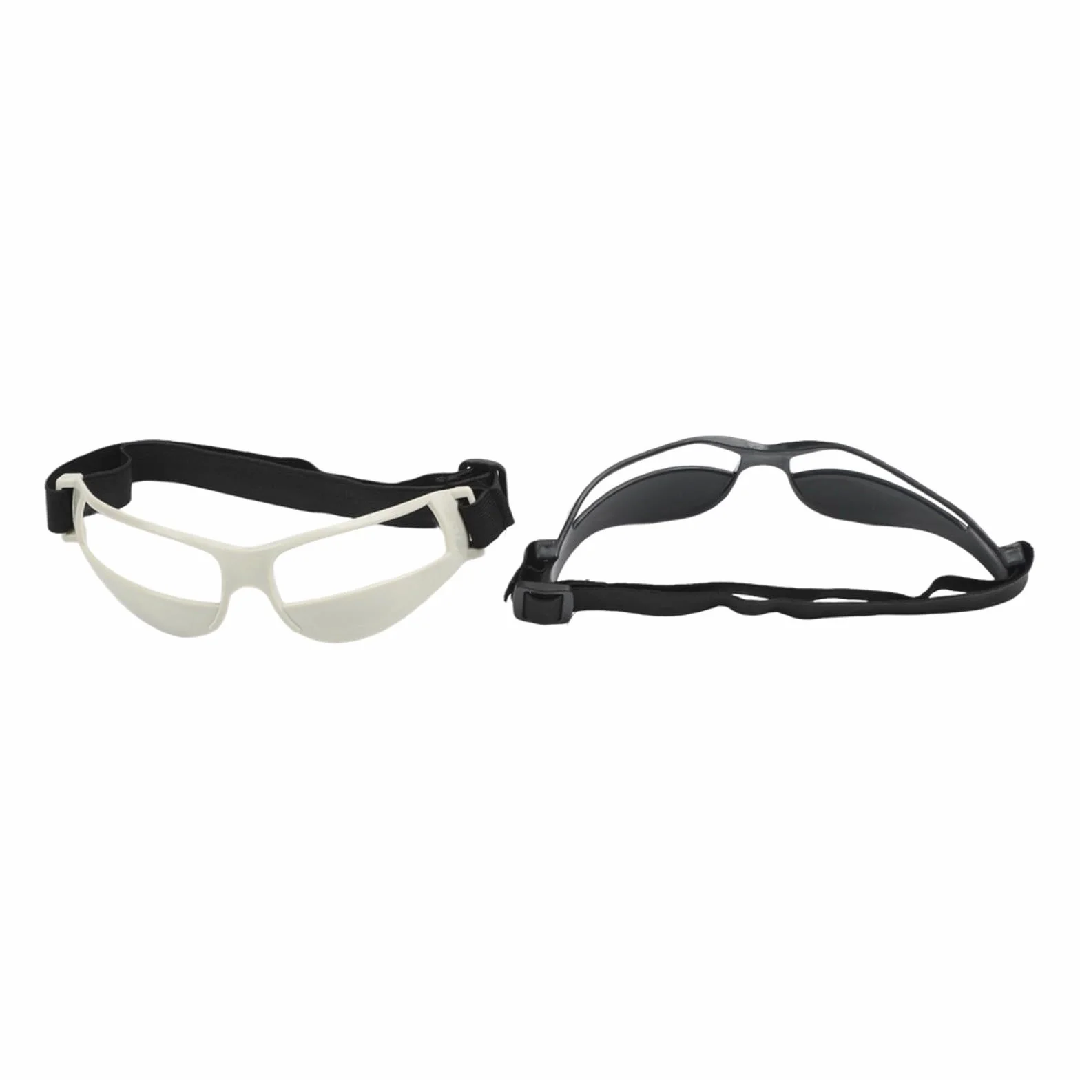 Lot de 8 paires de lunettes de dribble basket-ball entraînement, vision tête haute bande réglable cadre plastique