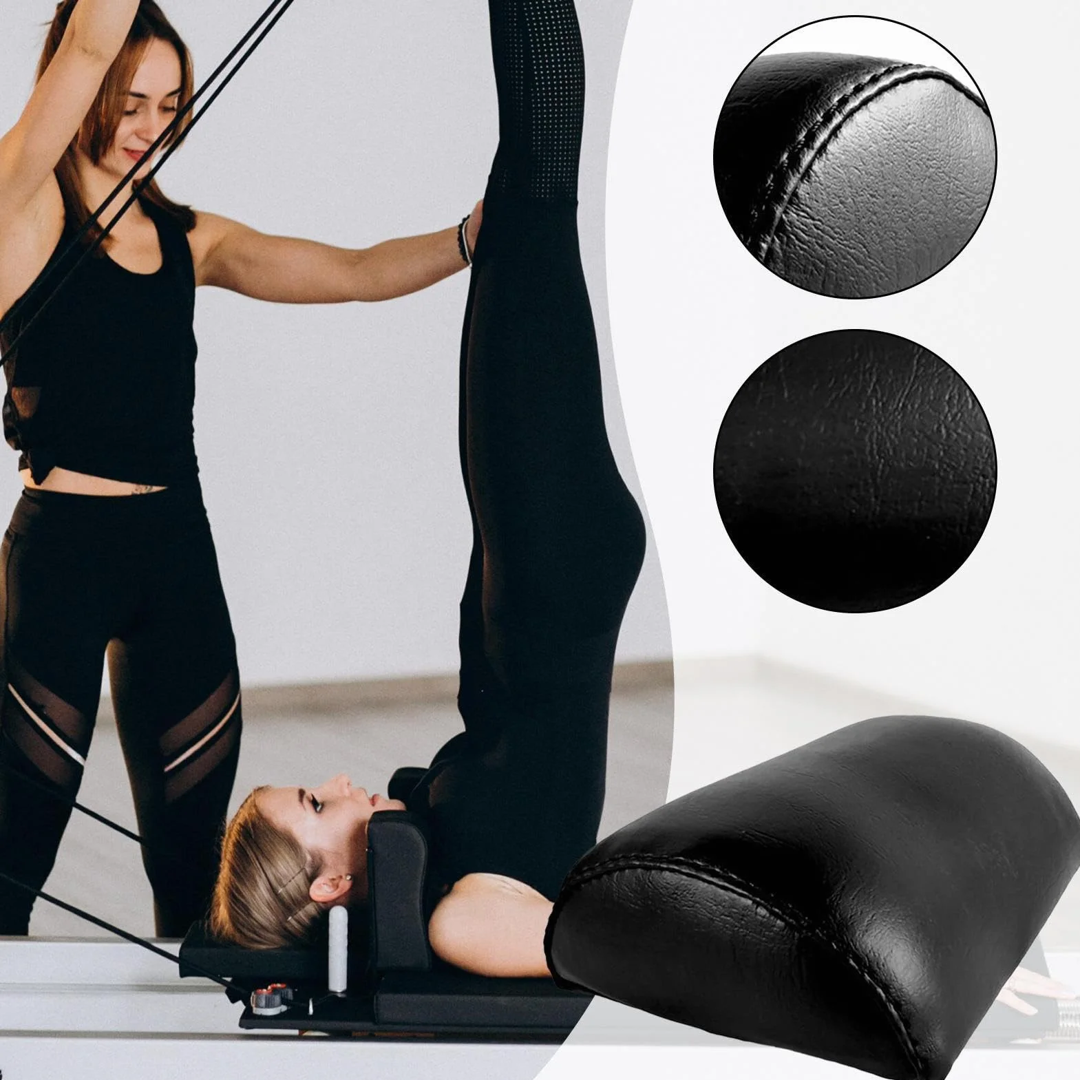 Oreiller de Tête pour Pilates,Oreiller de Sport pour Salle de Sport Maison - Équipement d'Entraînement Ergonomique - Utilisable sur Tapis de Yoga ou au Sol