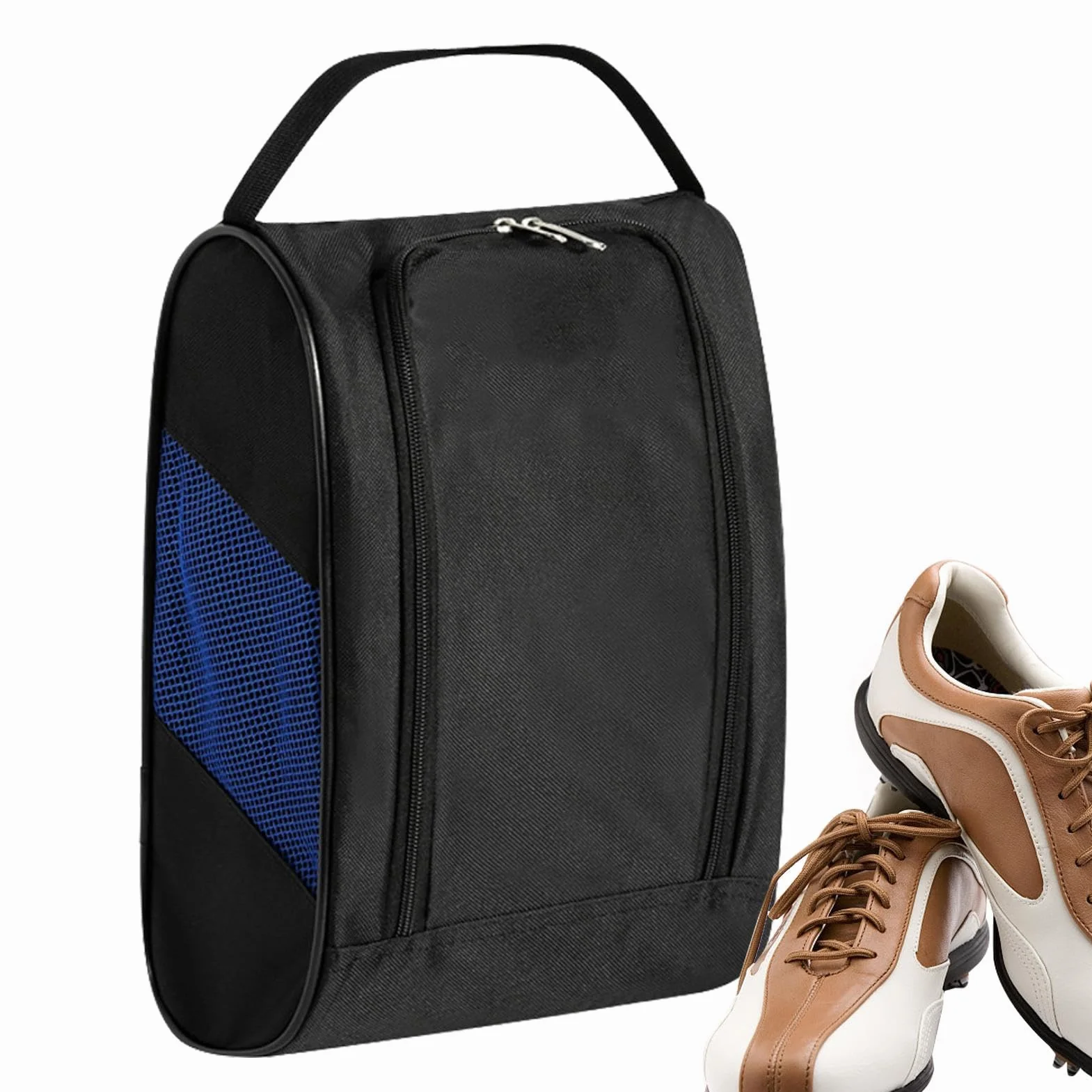 Sac à Chaussures de Golf imperméable avec Poches Maille, Sac de Transport