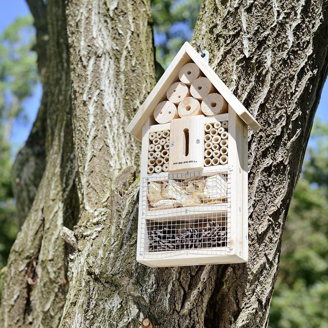 Hôtel à insectes en kit pédagogique en matériau naturel Pearl