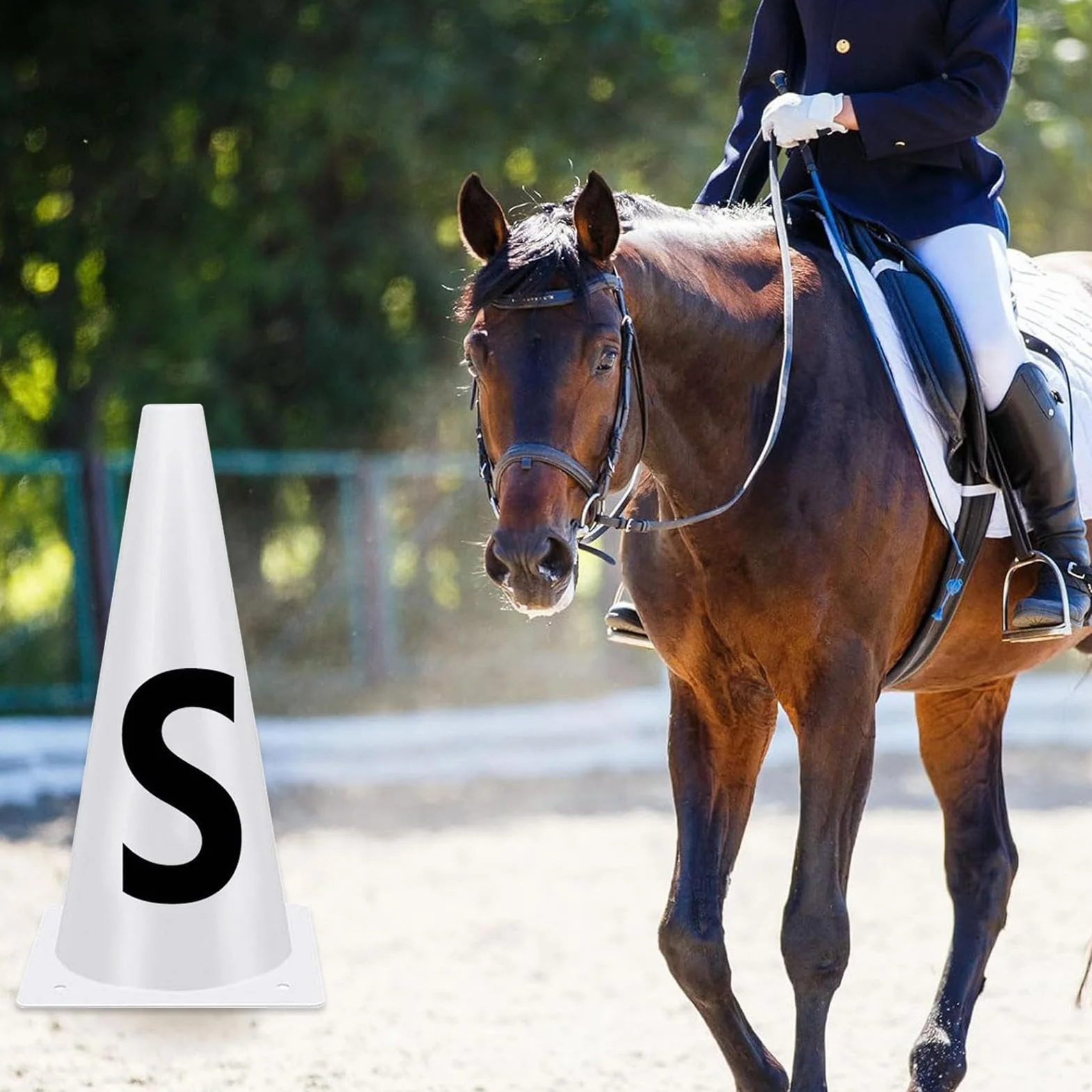 Cônes De Dressage Lettres 23CM Empilables Équipement Entraînement Chevaux