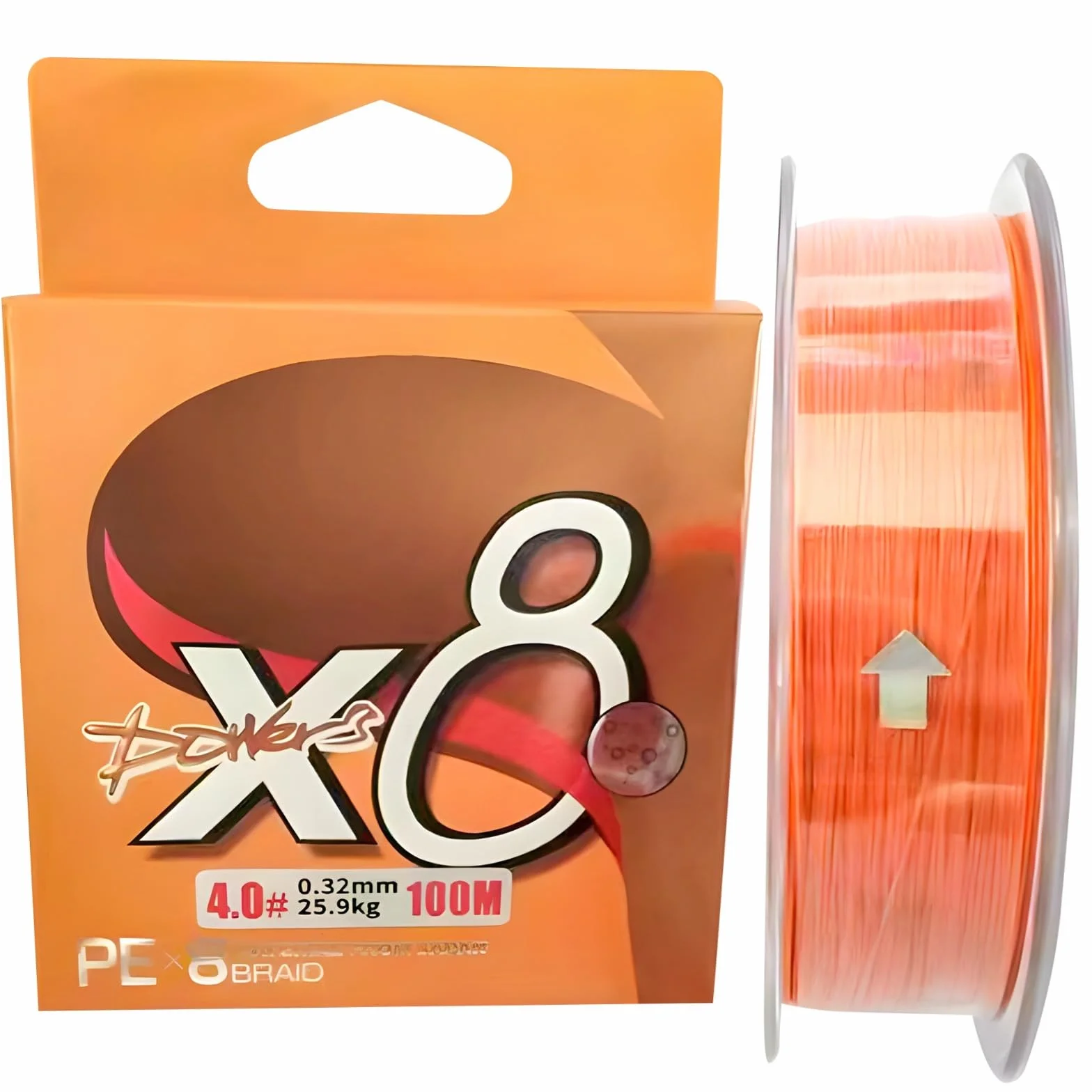 Tenkara Level Line – Ligne de pêche haute performance en polyéthylène, orange fluo, revêtement lisse, solide pour l'eau salée, 100 m