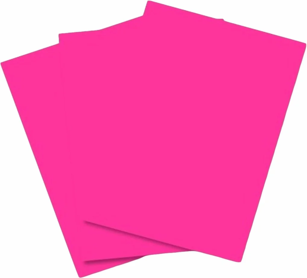 Papier Maison Couleur A4 80 feuilles Bright Pink (Pack de 50 Feuilles)