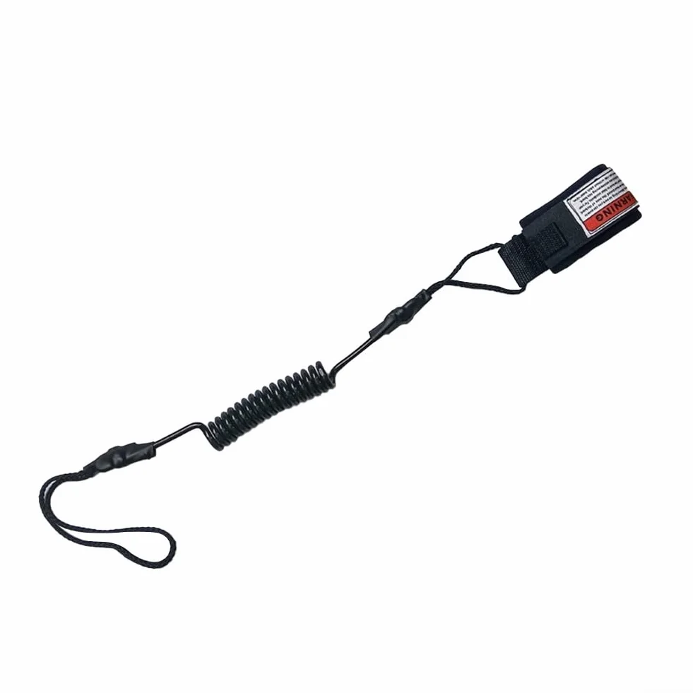 Corde à main de sécurité, laisse de surf pour bodyboard, corde à ressort en TPU, sangle de poignet réglable haute résistance pour adultes et enfants, sports nautiques