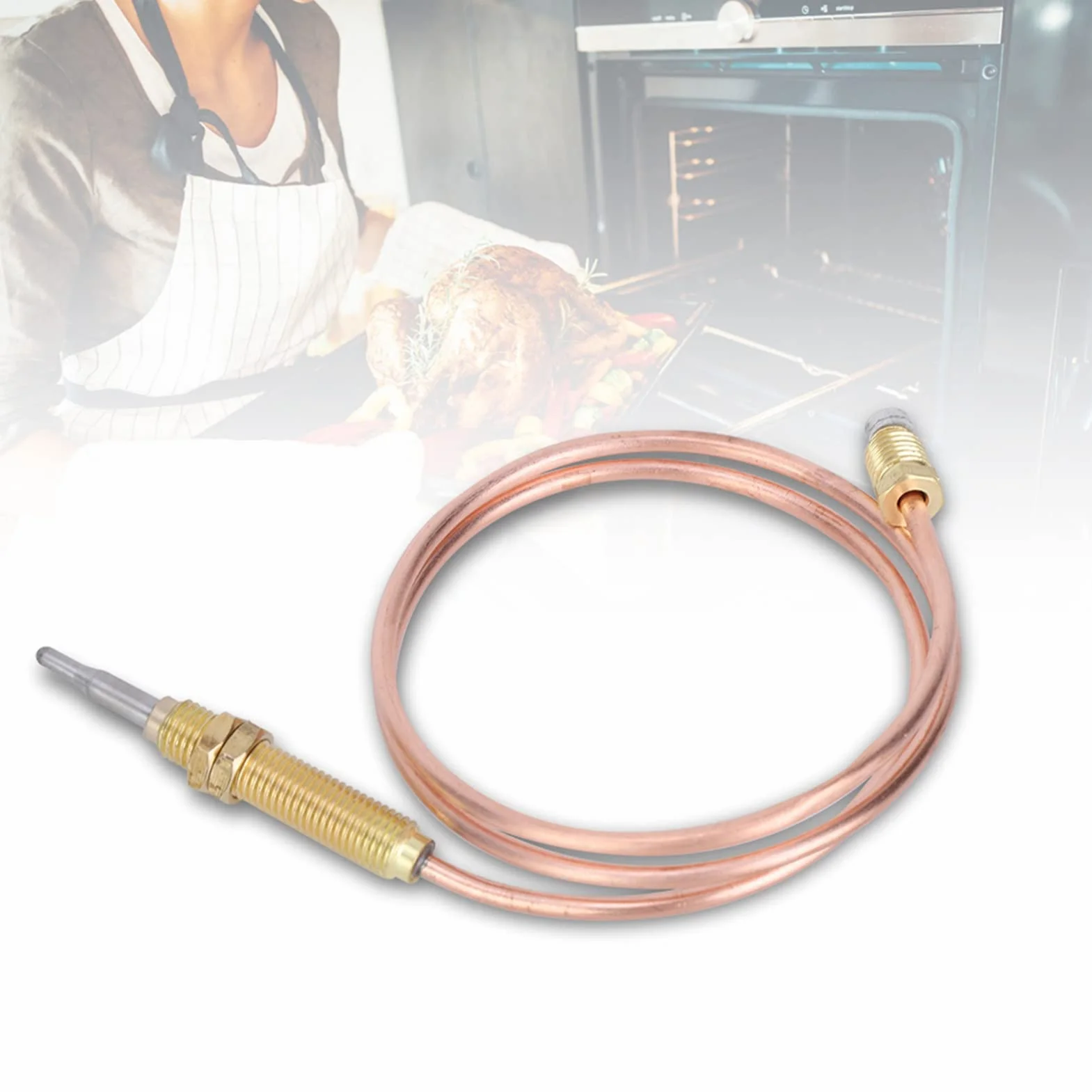 Kit Thermocouple à Gaz Universel M8x1 60cm Métal Filetage