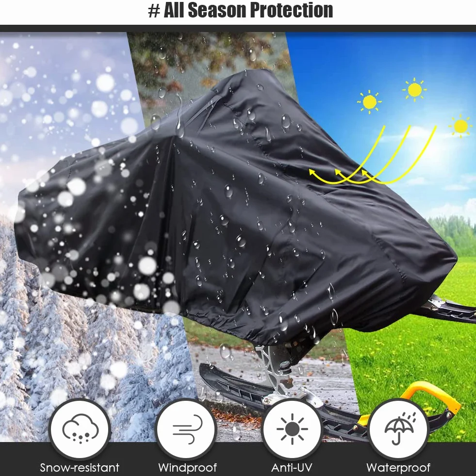 Housse de protection motoneige Polaris Skidoo Yamaha imperméable avec cordon élastique