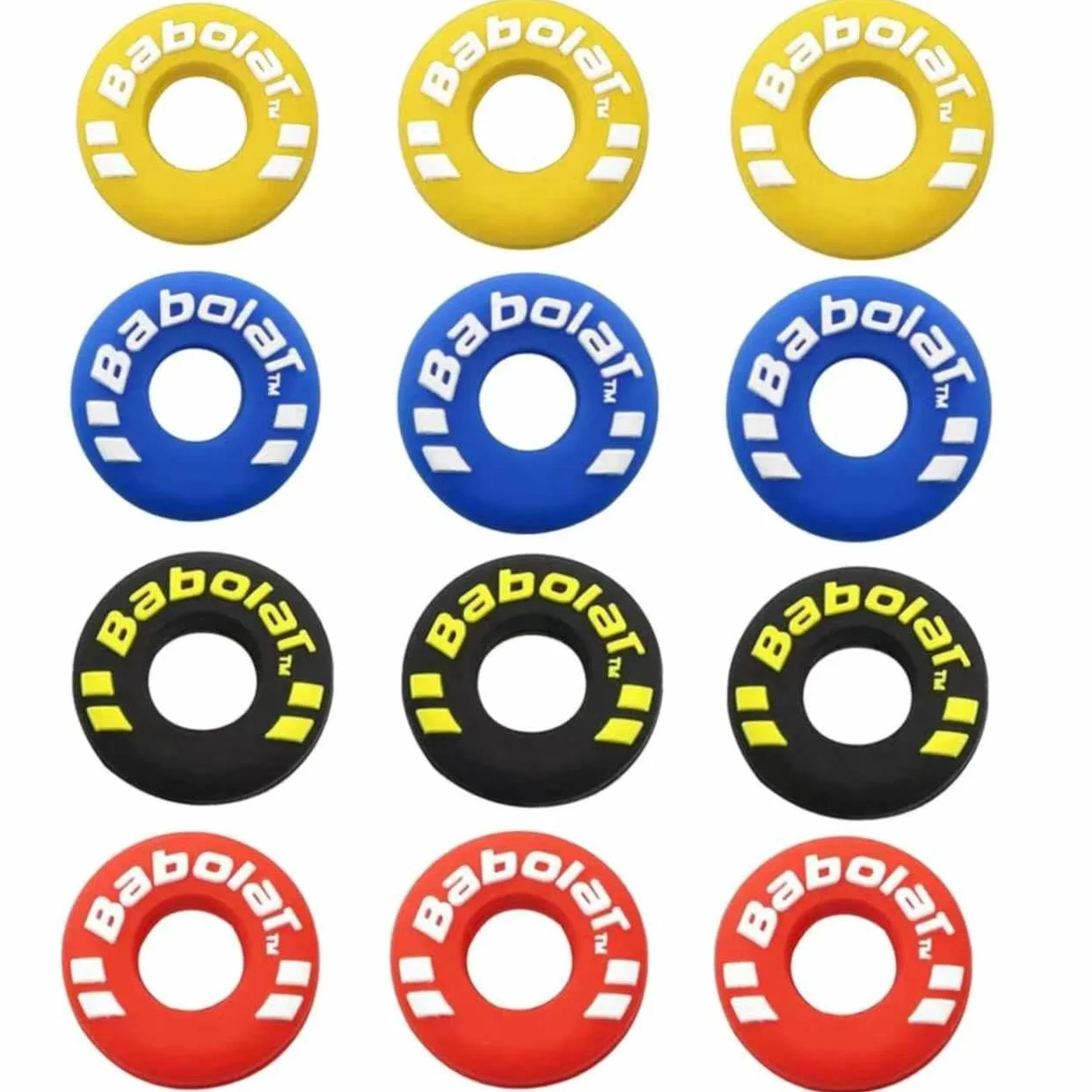 Lot de 12 Amortisseurs de Vibrations en Silicone pour Raquettes de Tennis et Badminton