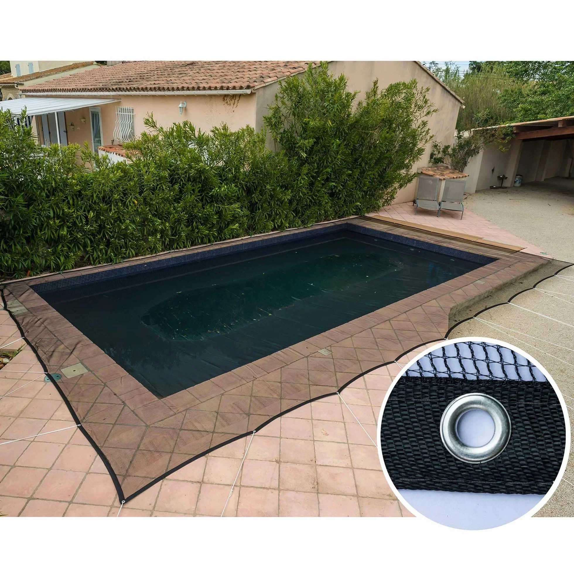 WERKA PRO Filet de Protection Piscine 100g/m2 4 x 5 m