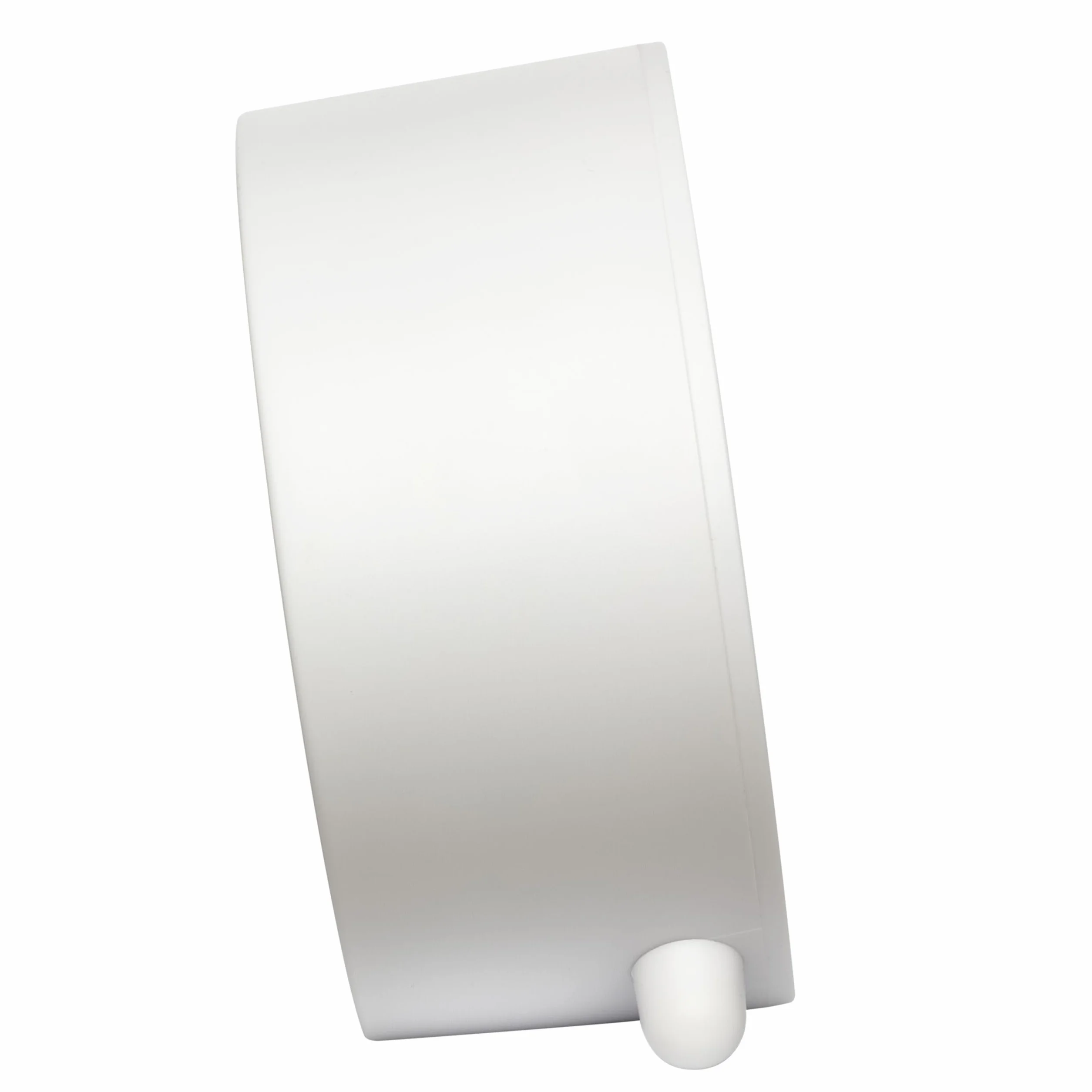 TFA Dostmann Réveil Matin analogique 60.1043.02 sans tic-tac rétroéclairage Silencieux Piles Horloge de Table Alarme Snooze Style rétro Blanc