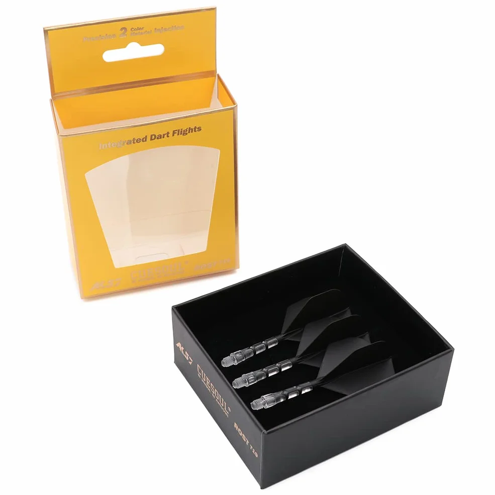 CUESOUL Rost T19 Tige de fléchettes intégrée, Forme Standard de vol, Lot de 3