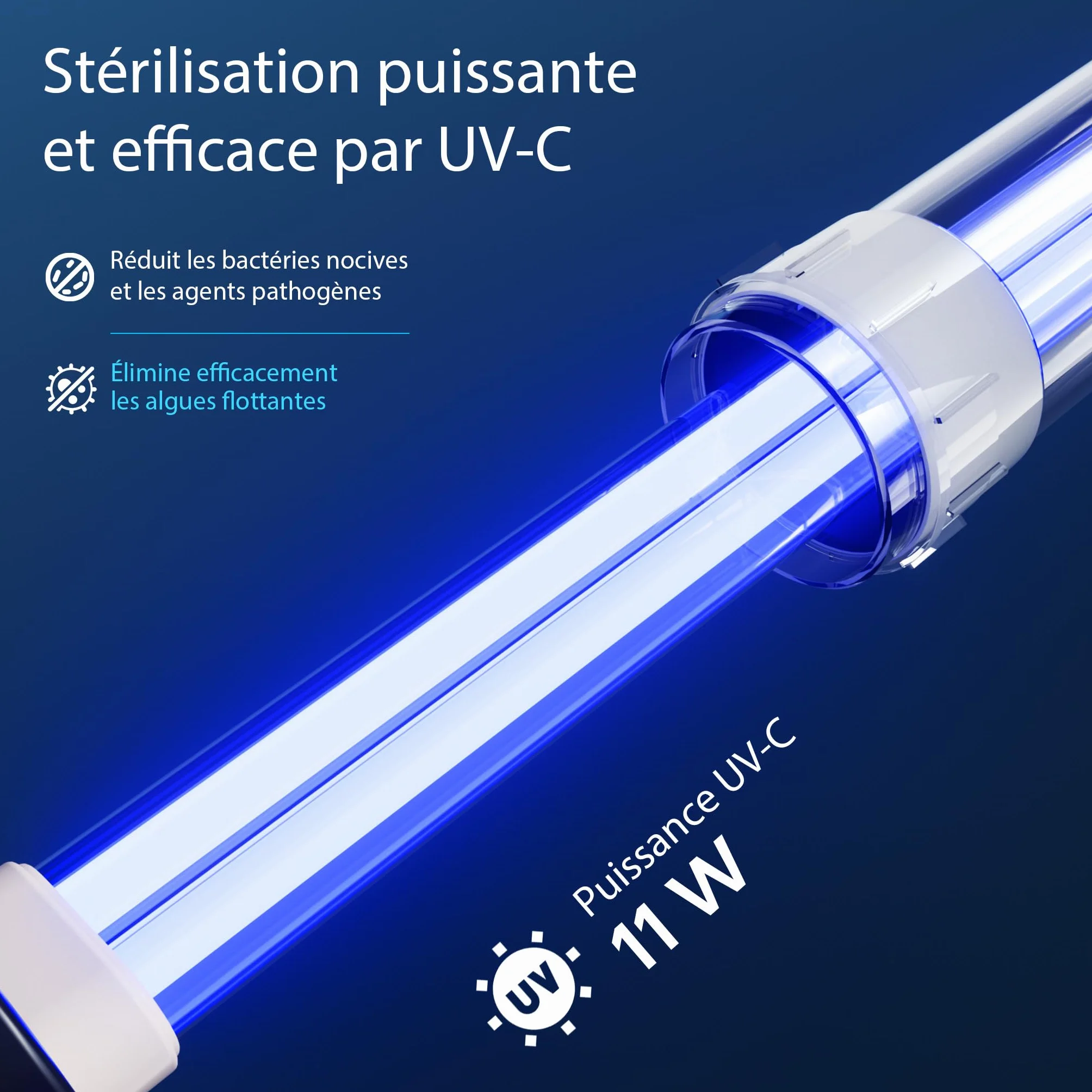 SunSun CPF-2500 Filtre de Bassin à Pression UVC 11 W 6000 l/h