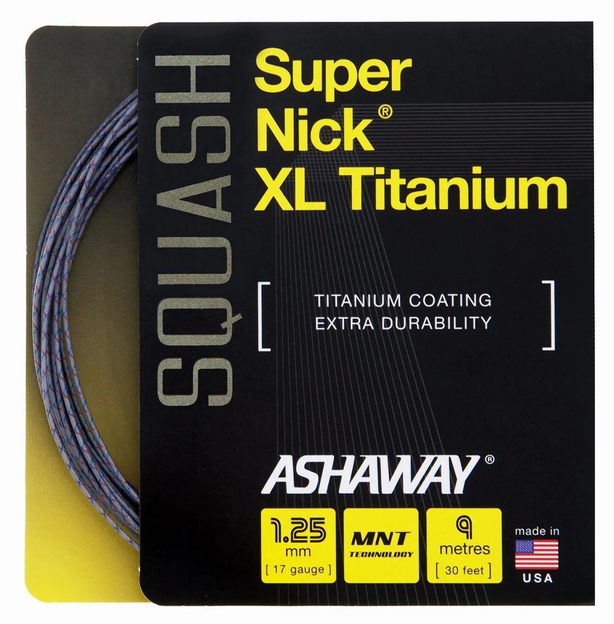 Ashaway Supernick XL Titanium Corde Squash 1,25 mm