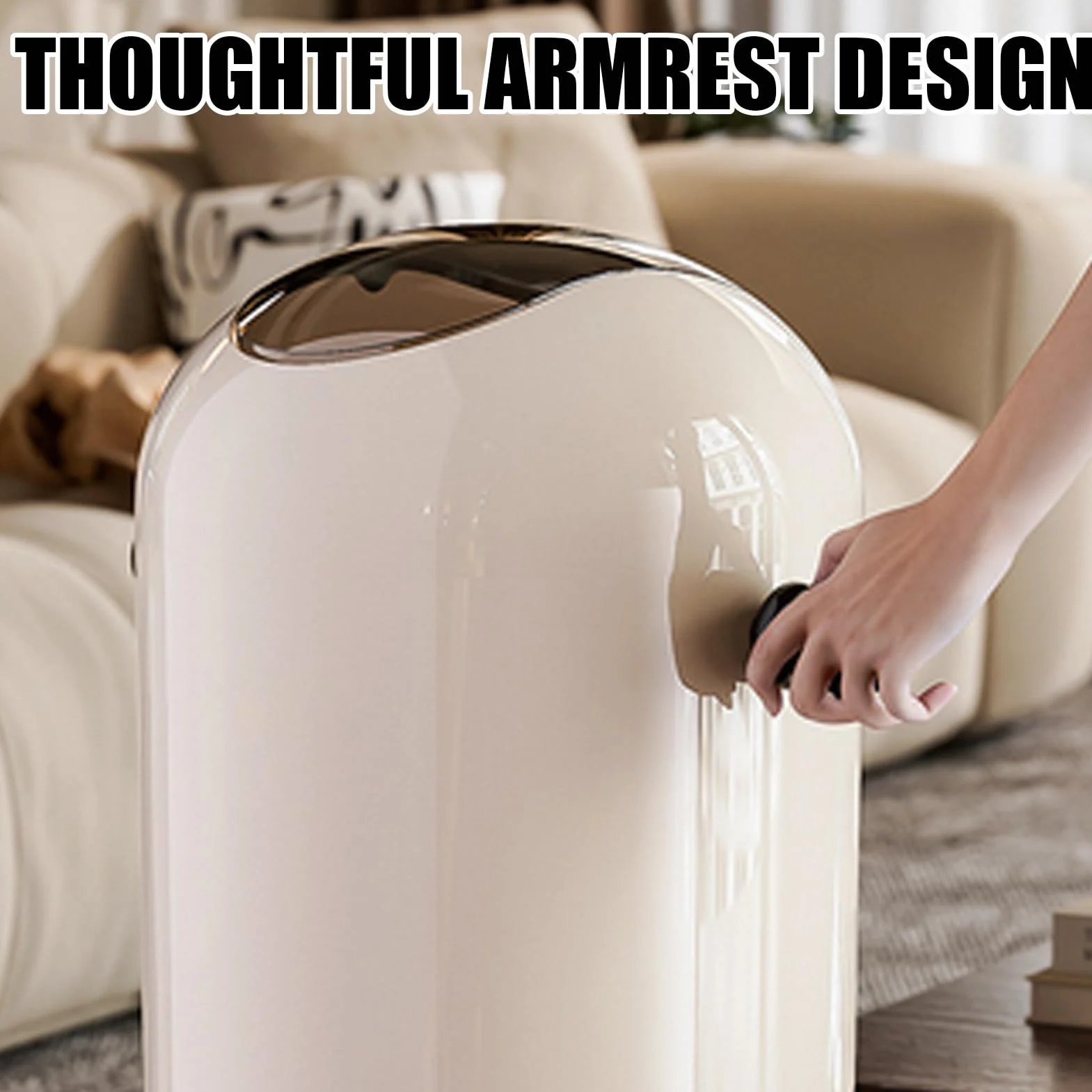 Poubelle En Métal 15L Avec Couvercle Pratique Pour Cuisine Salle De Bain
