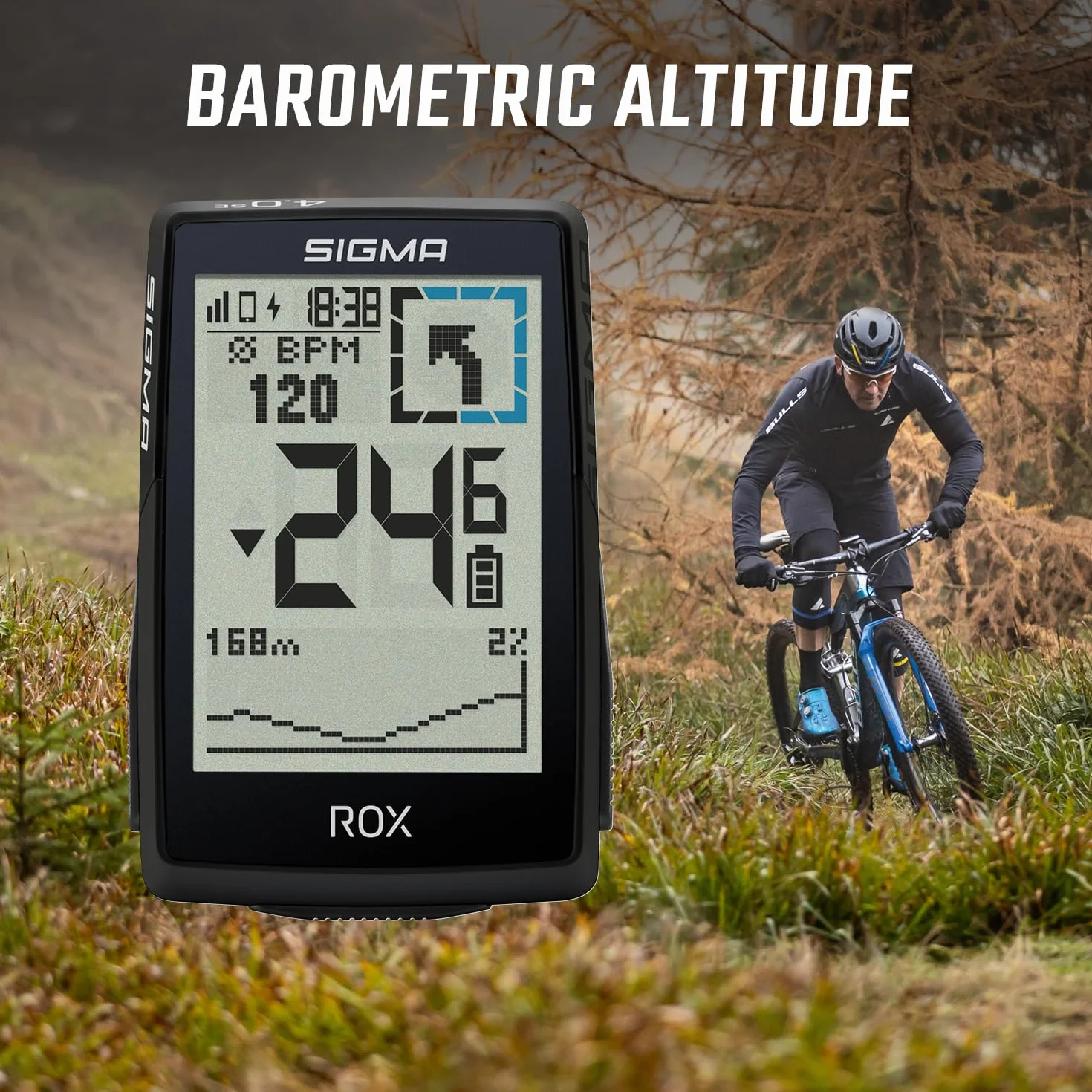 SIGMA ROX 4.0 SE| Édition spéciale |Ordinateur de vélo sans Fil GPS & Navigation INCL. OVERCLAMP Butler | Navigation GPS extérieure avec altimétrie | Compatible avec Les vélos électriques