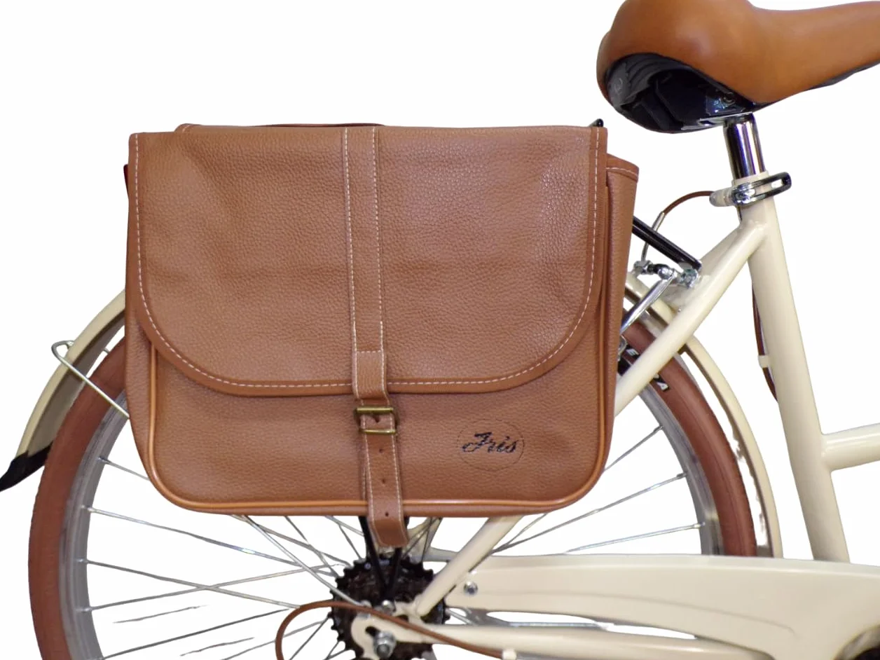 Vélo de ville 28" femme vintage beige panier osier rétro