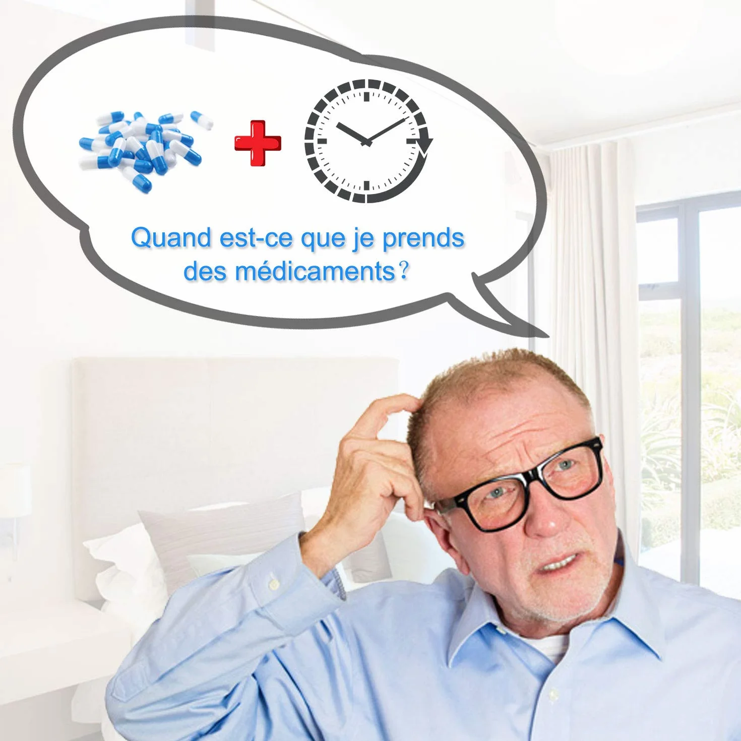 LEMNOI 8" Horloge Numérique LCD Calendrier N10 Auto Dimming HD Display 8 Langues