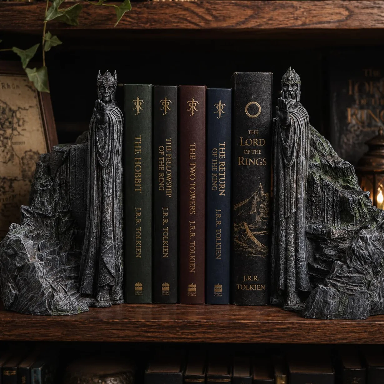 Nemesis Now Le Seigneur des Anneaux Serre-Livres Porte d'Argonath 19 cm Résine Gris