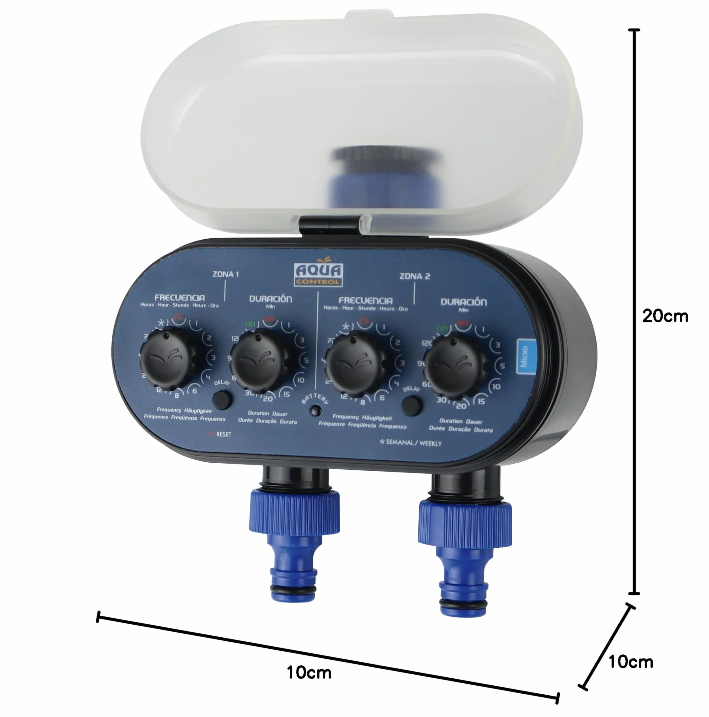 Aqua Control C4011 Programmateur d'Arrosage Jardin 2 Sorties