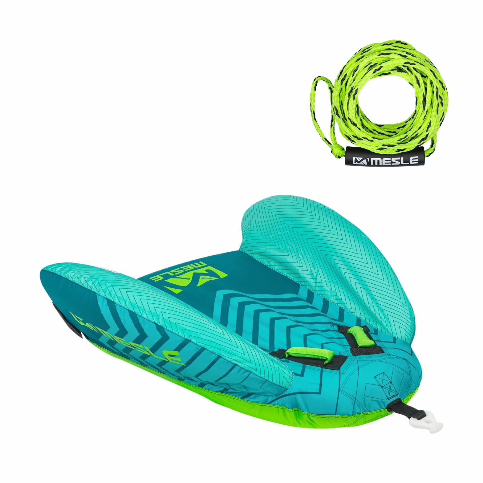 Mesle Pack Bouée Tractée Cruzer avec Corde, 1 Personne, Gonflable Bouée Bateau Nautique