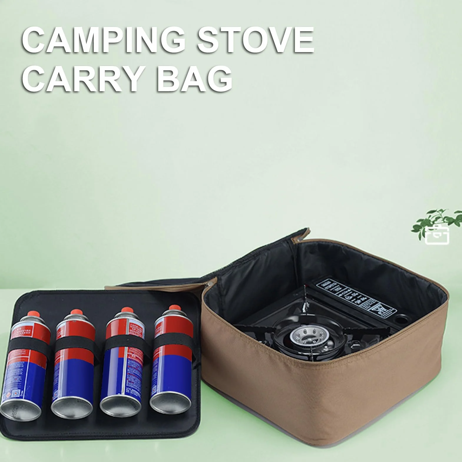 Sac de transport pour réchaud de camping – Sac de transport pour réchaud d'extérieur, sac de rangement de camping, sac portable pour brûleur, étui de transport en tissu Oxford pour équipement de