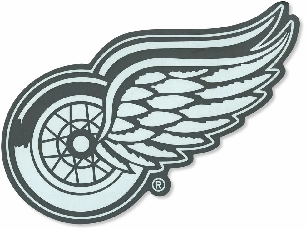 Autocollant découpé NHL Detroit Red Wings de 20,3 x 20,3 cm, couleur de l'équipe