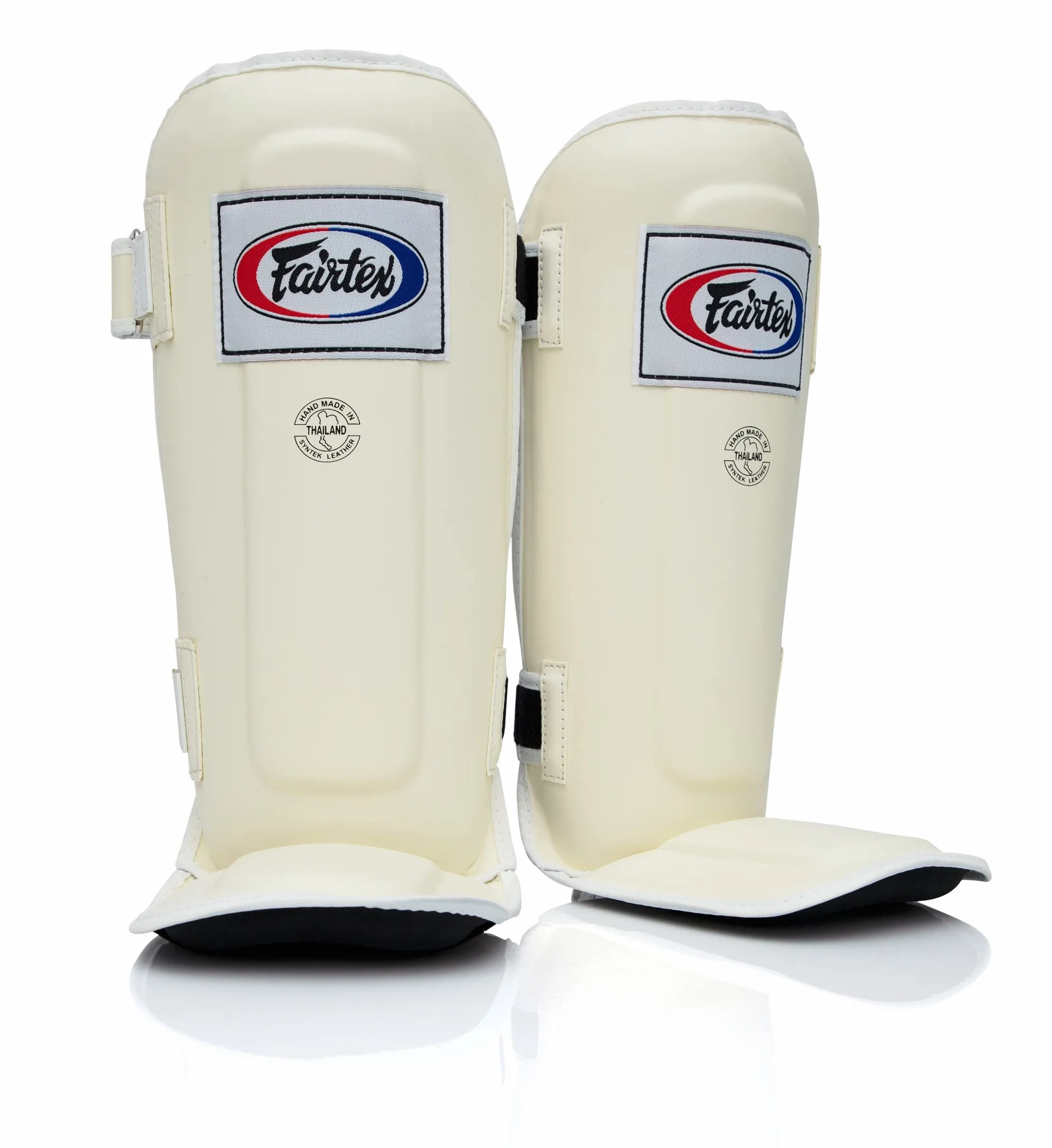 Fairtex Protège-Tibias de compétition Muay Thai SP5 – Noir, Bleu