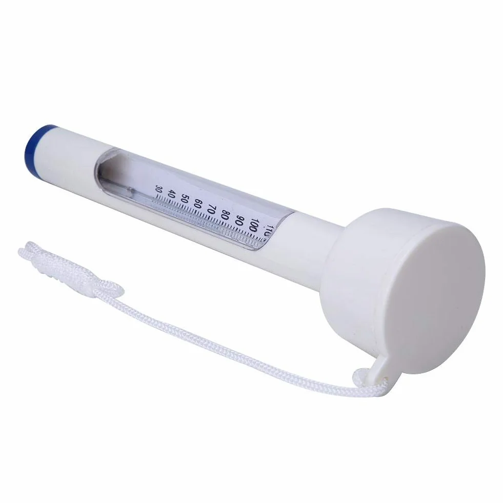 Thermomètre de bassin pour piscines de poissons blanc