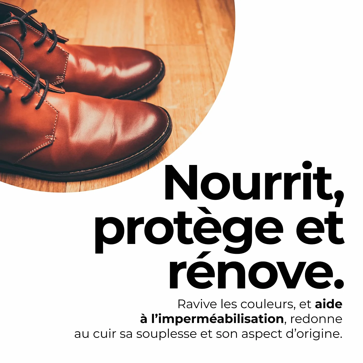 Renapur Baume d'entretien pour le cuir 220ML + 2 éponges (marque Française)