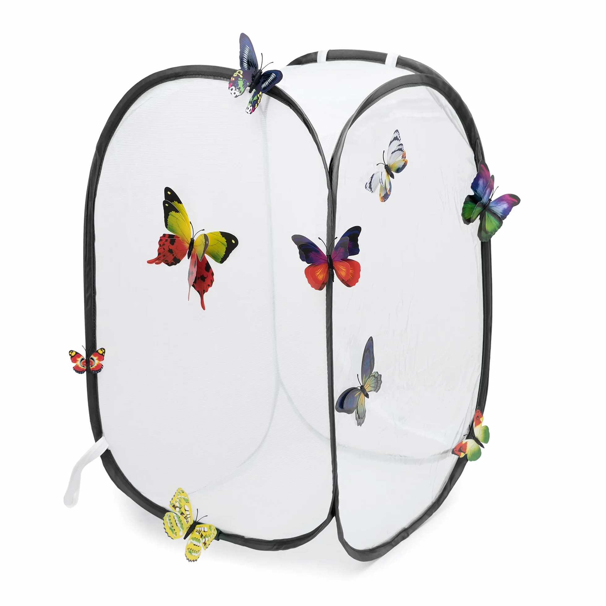 Cage à Papillon et Insectes Mesh Habitat Terrarium d'explore et Protect, Noir