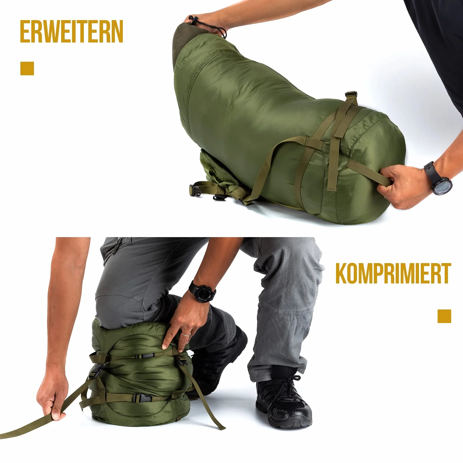 OneTigris 25L Sac de Compression Imperméable Sac de Rangement pour Sac de Couchage, Voyage, Camping, Plein air