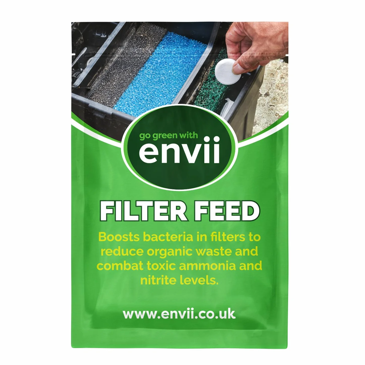 Envii Filter Feed Bactéries pour Filtres Bassin 20 000 litres