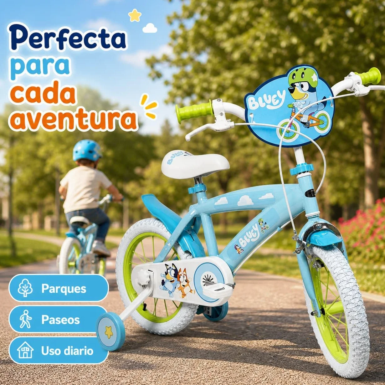 TOIMSA Vélo Bluey 14" (4/6 Ans)