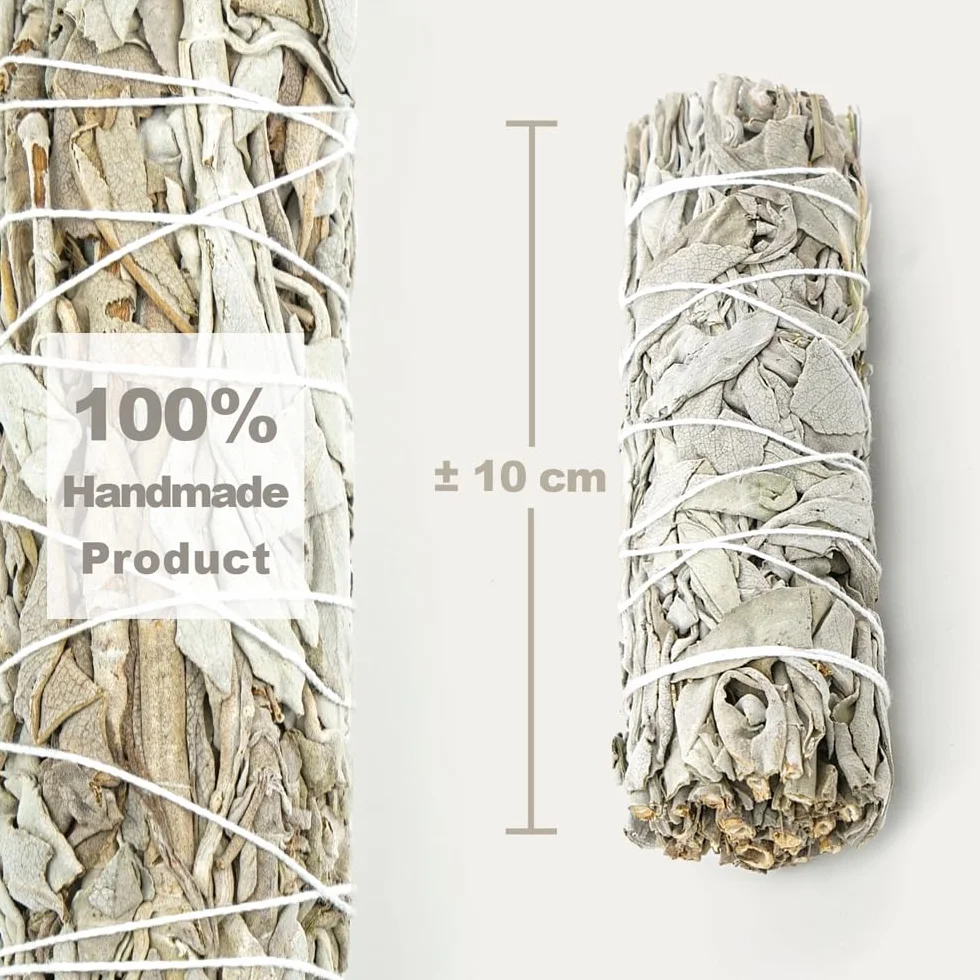 Sauge Blanche à Brûler 100% Naturelle - Salvia Apiana Sacrée - Purification Énergétique, Nettoyage Spirituel, Méditation