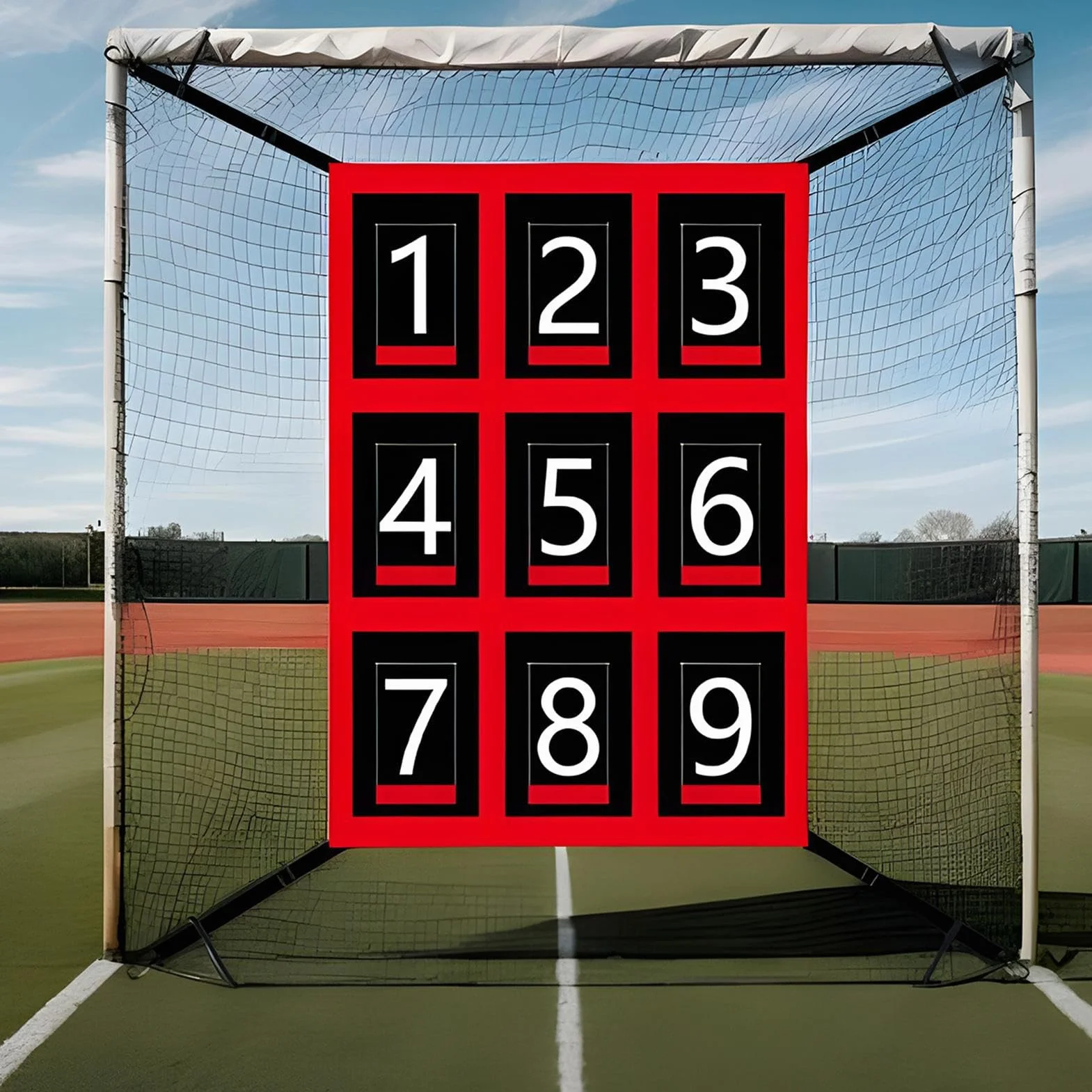 Filet De Lancer Baseball, Rebondeur Softball, Réglable avec Zone Frappe pour L'entraînement Et Différents Âges, Améliore Le Plaisir du Jardin