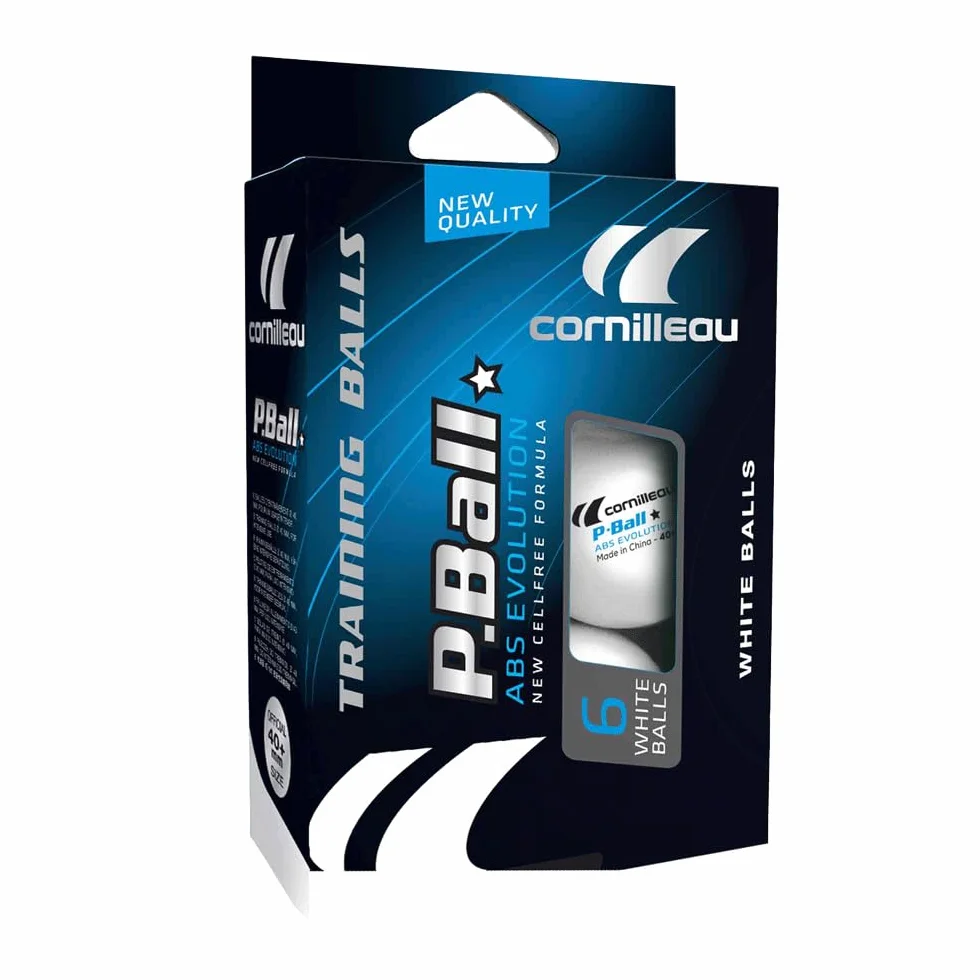 Cornilleau - P-Ball ABS Evolution 1 X6 340050 Blanc Taille Unique