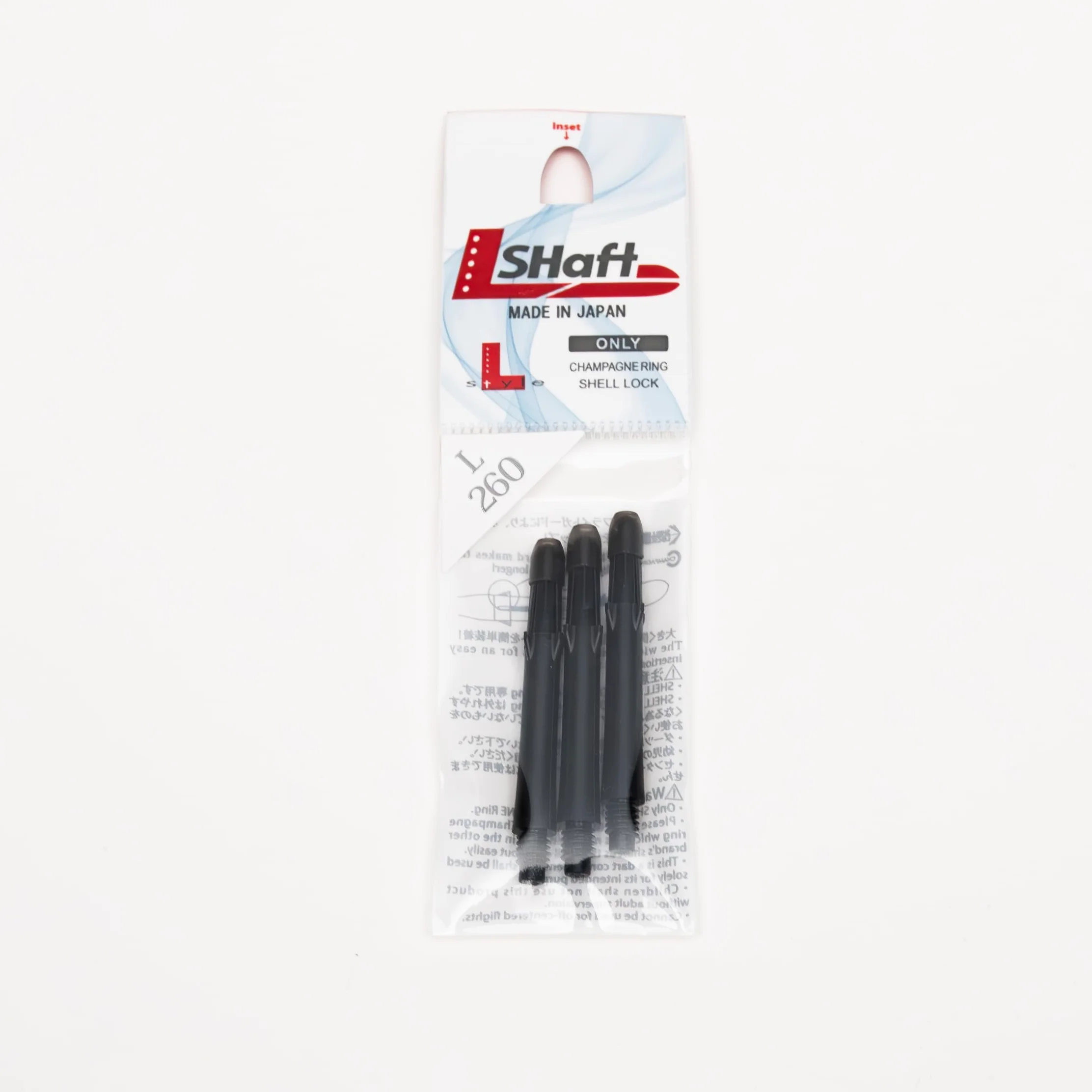 L-Style L-Shaft Lock Straight Black 260 Noir