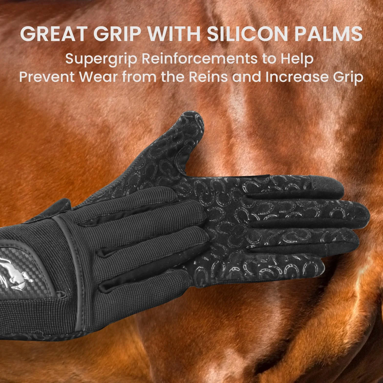 FINGER TEN Gants d'équitation pour Femmes – qualité supérieure pour Femmes – Gants d'équitation en Maille Respirants, légers et Confortables – Lot de Couleurs d'été