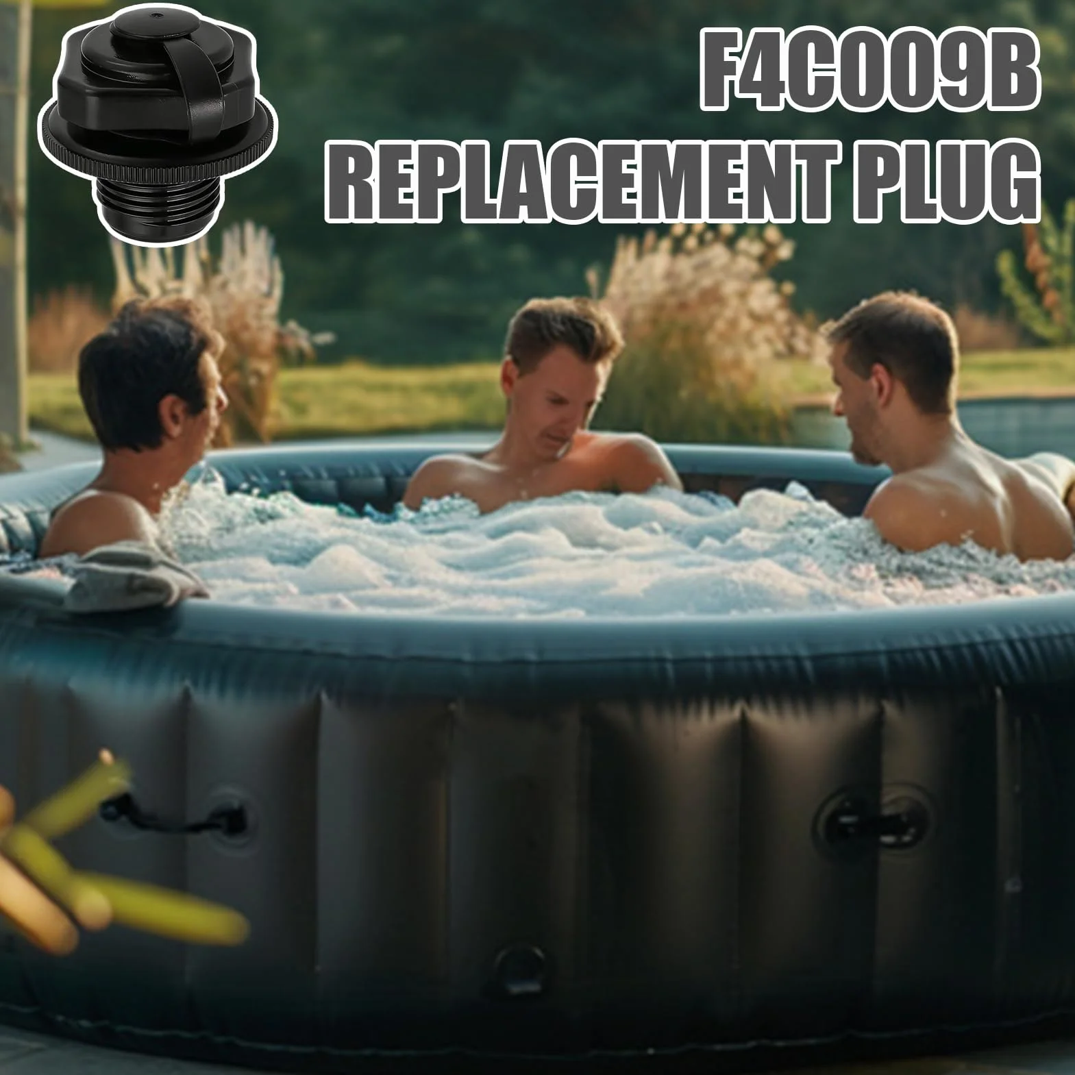 Lay-Z-Spa Bestway Coleman Intex valve gonflage spirale remplacement F4C009B bouchon couvercle baignoire gonflable