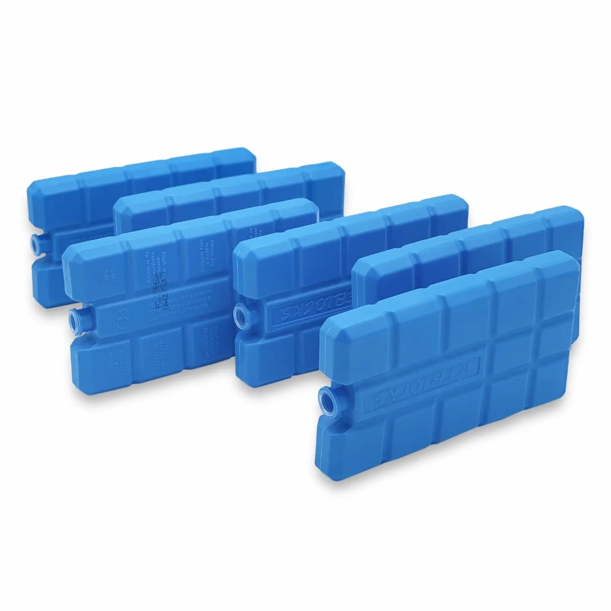 Pack de 6 Blocs de congélation 200ml pour glacières Sacs isothermes Refroidissement avancée