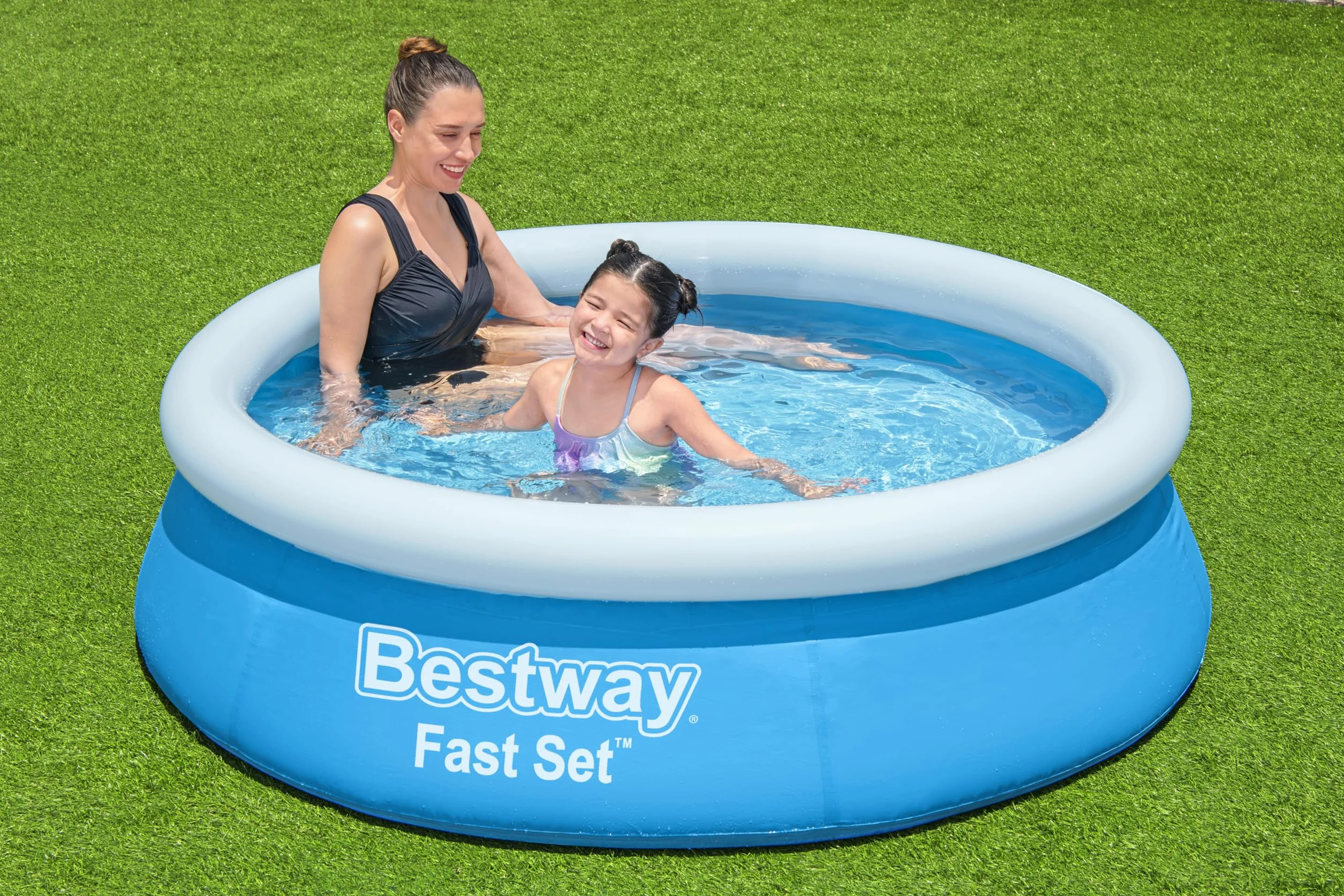 Bestway Kit Piscine Gonflable Ronde Fast Set 183x183x51 cm Bleu