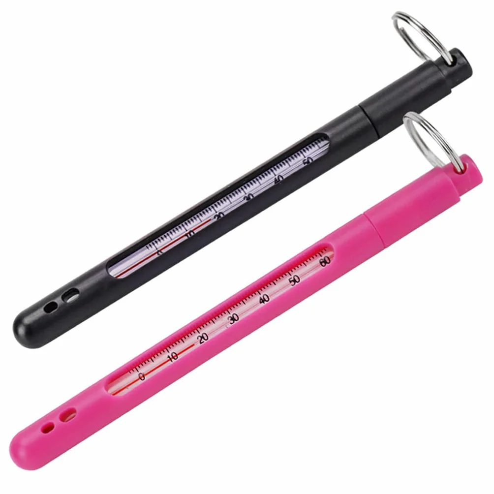 Thermomètre de pêche extérieur en métal pour la pêche à la mouche avec accessoires de pêche en rivière