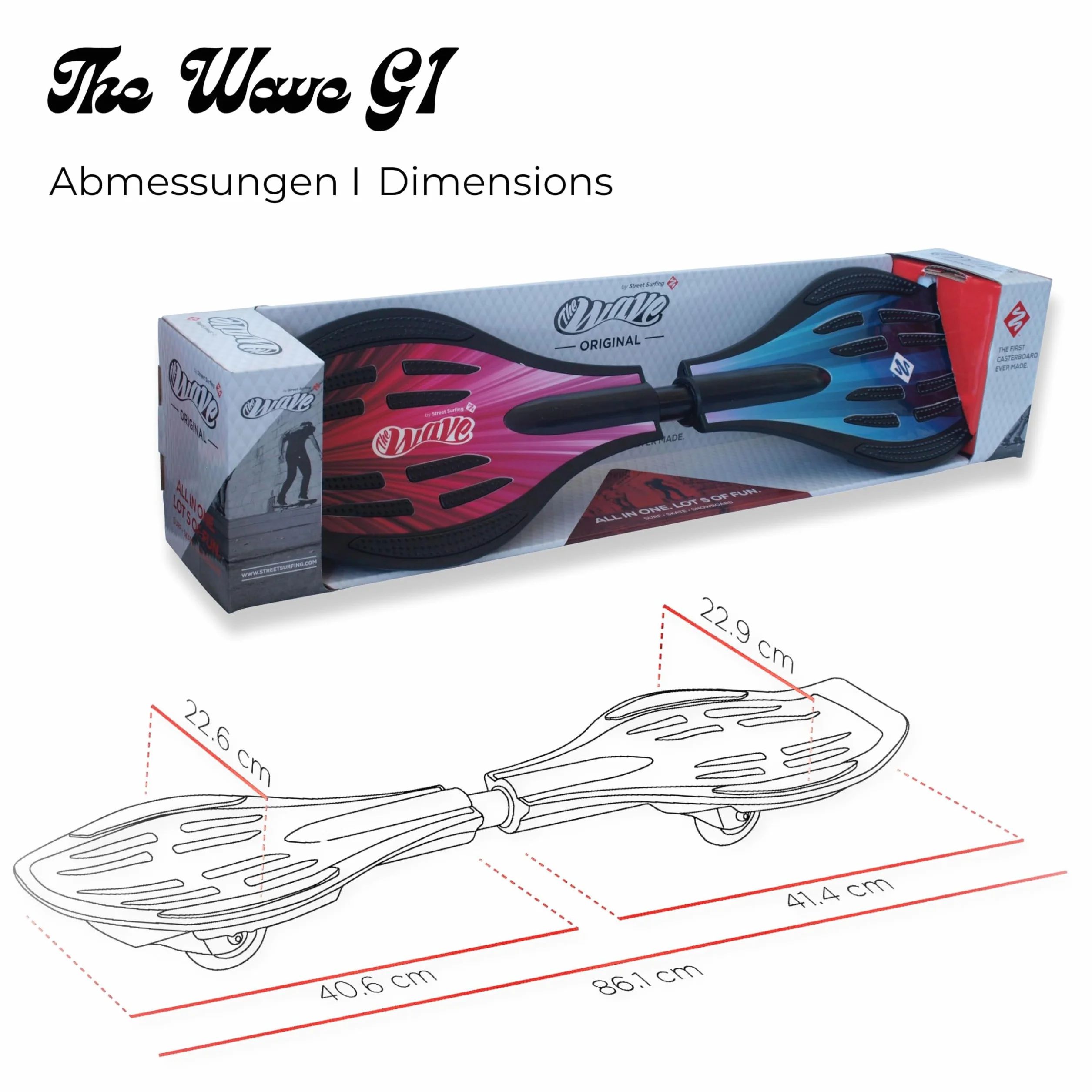Streetsurfing Waveboard The Wave G1