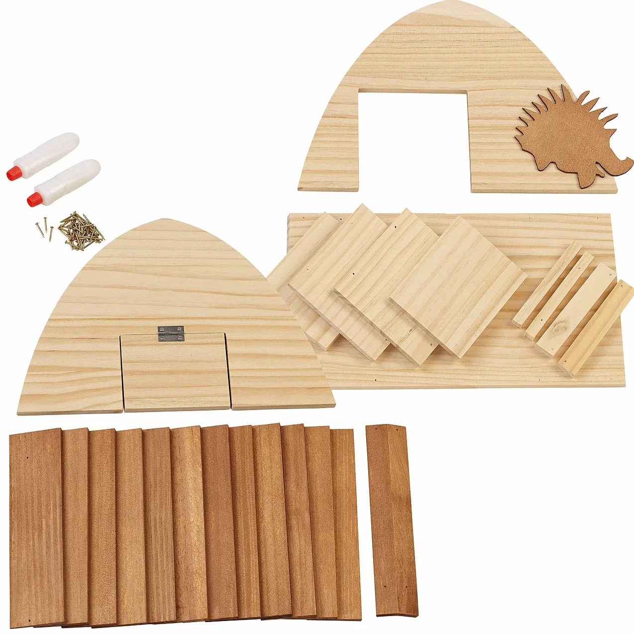 Abri pour hérisson en bois avec toit de bardeaux Royal Gardineer