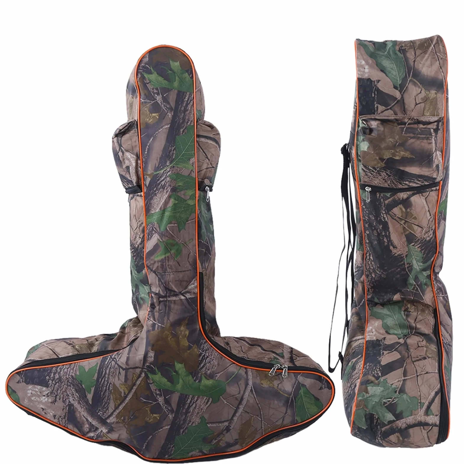 Sac de Rangement pour Arbalète, Sac à Arc en Forme de T avec Bretelles Réglables et Poches à Double Fermeture éclair, pour étui de Chasse au Tir à l'arc et Compétition en Plein Air