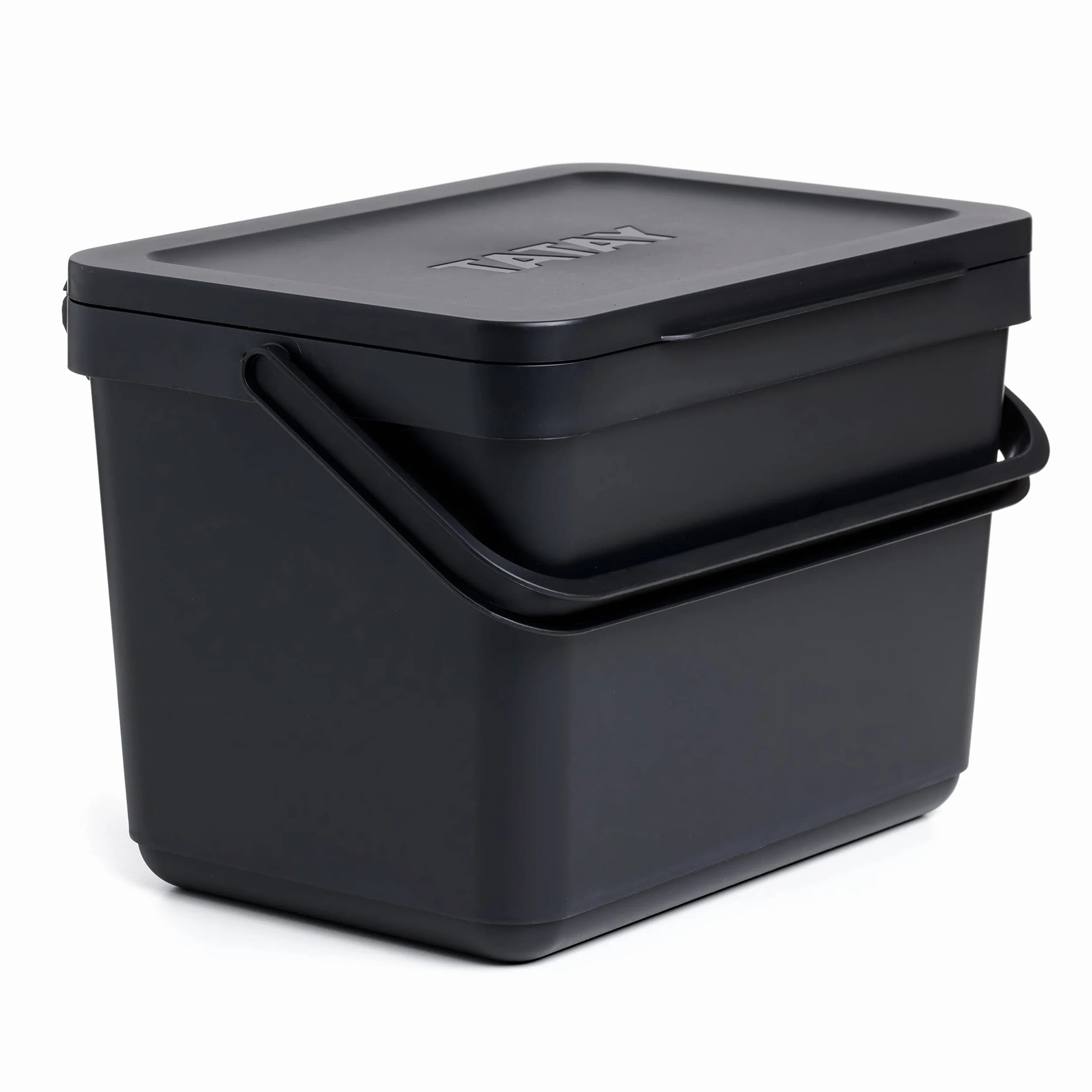 TATAY Poubelle Organique Cuisine 6L Composteur Cuisine Smart sans Support Design Compact Noir