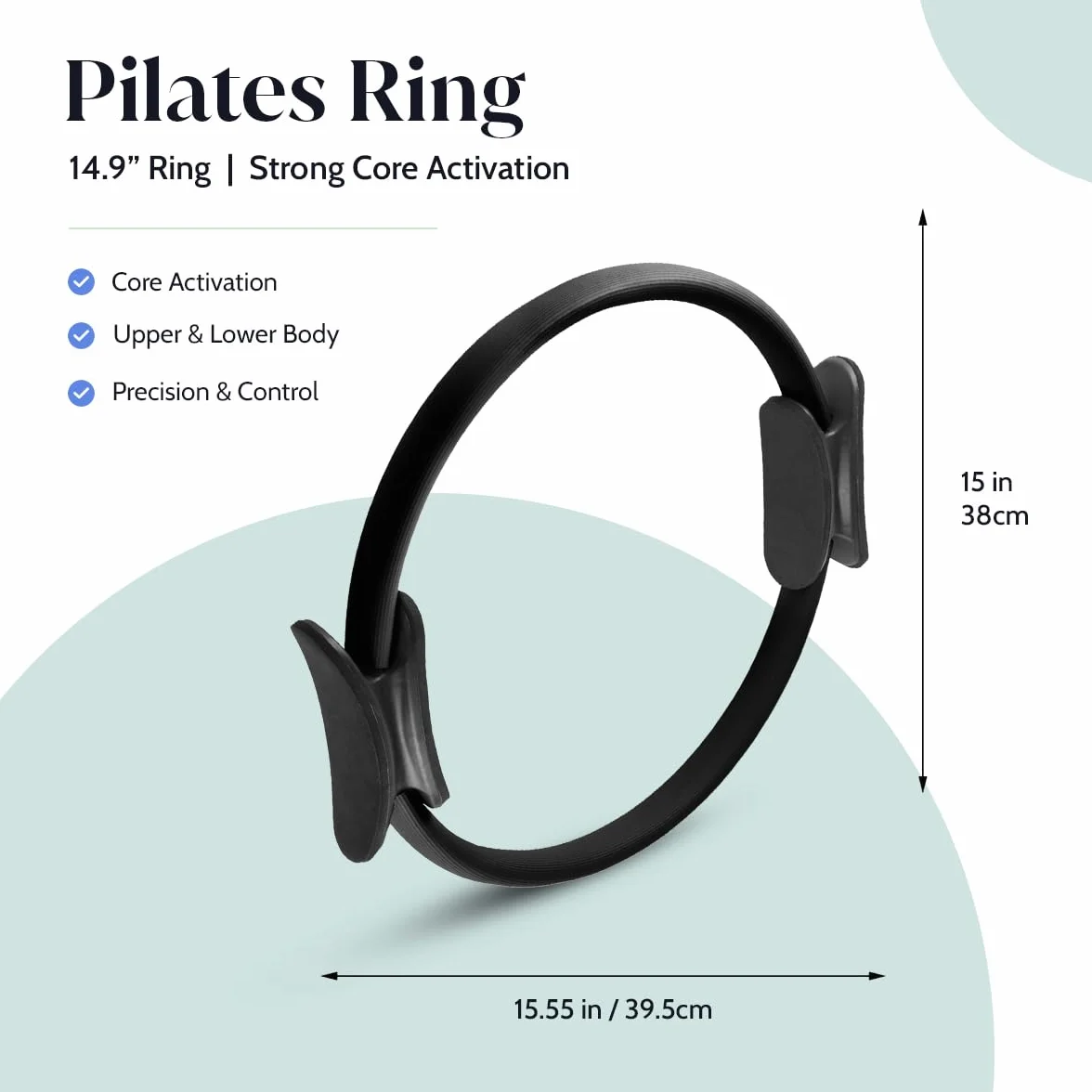 Kit Pilates Maison – Ensemble Pilate Ring - Mini Yoga Ball - 3 Bande de Resistance Musculation Maison - Elastique Sport - Gym Equipment