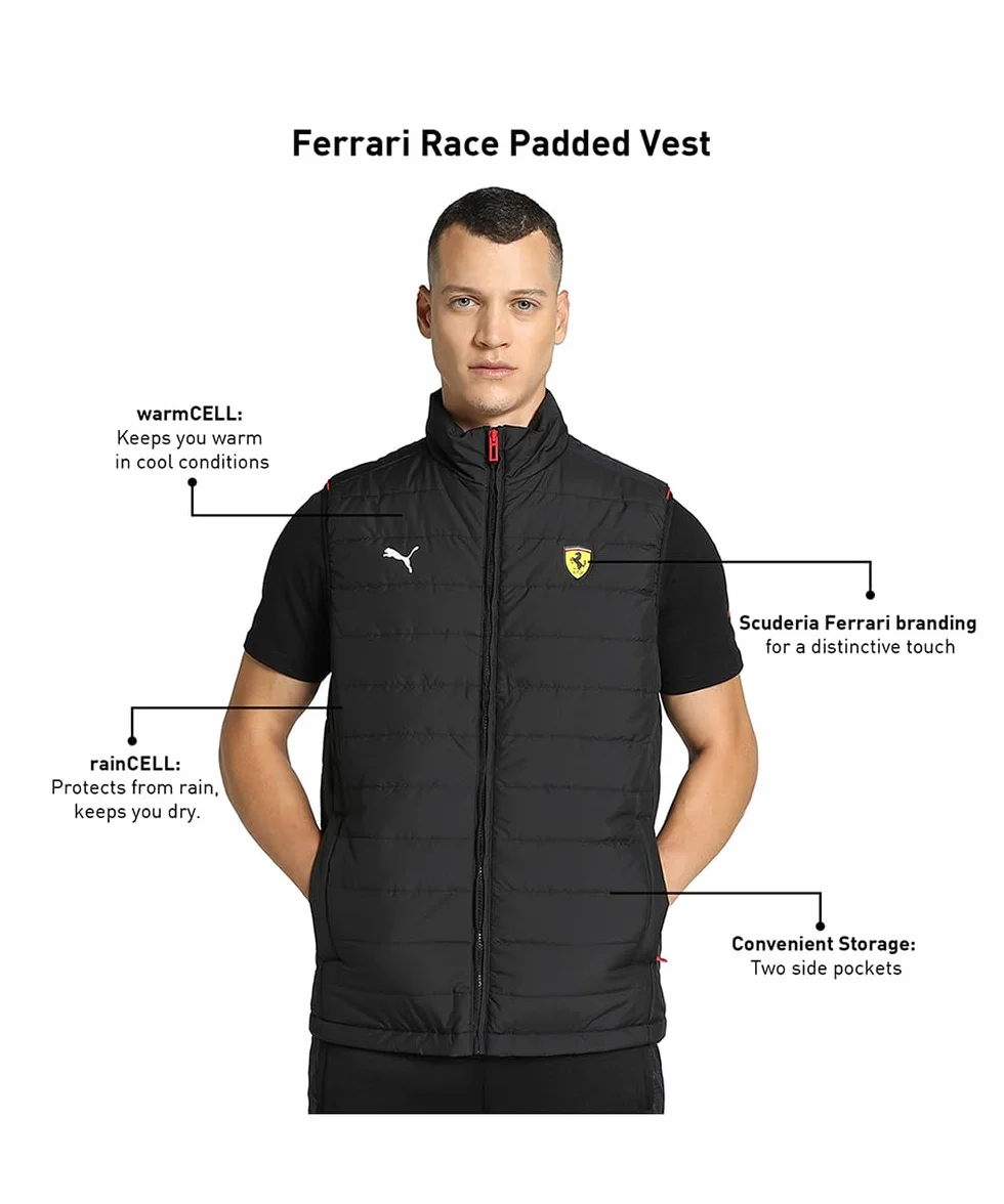 PUMA Doudoune sans manches Scuderia Ferrari Race Homme