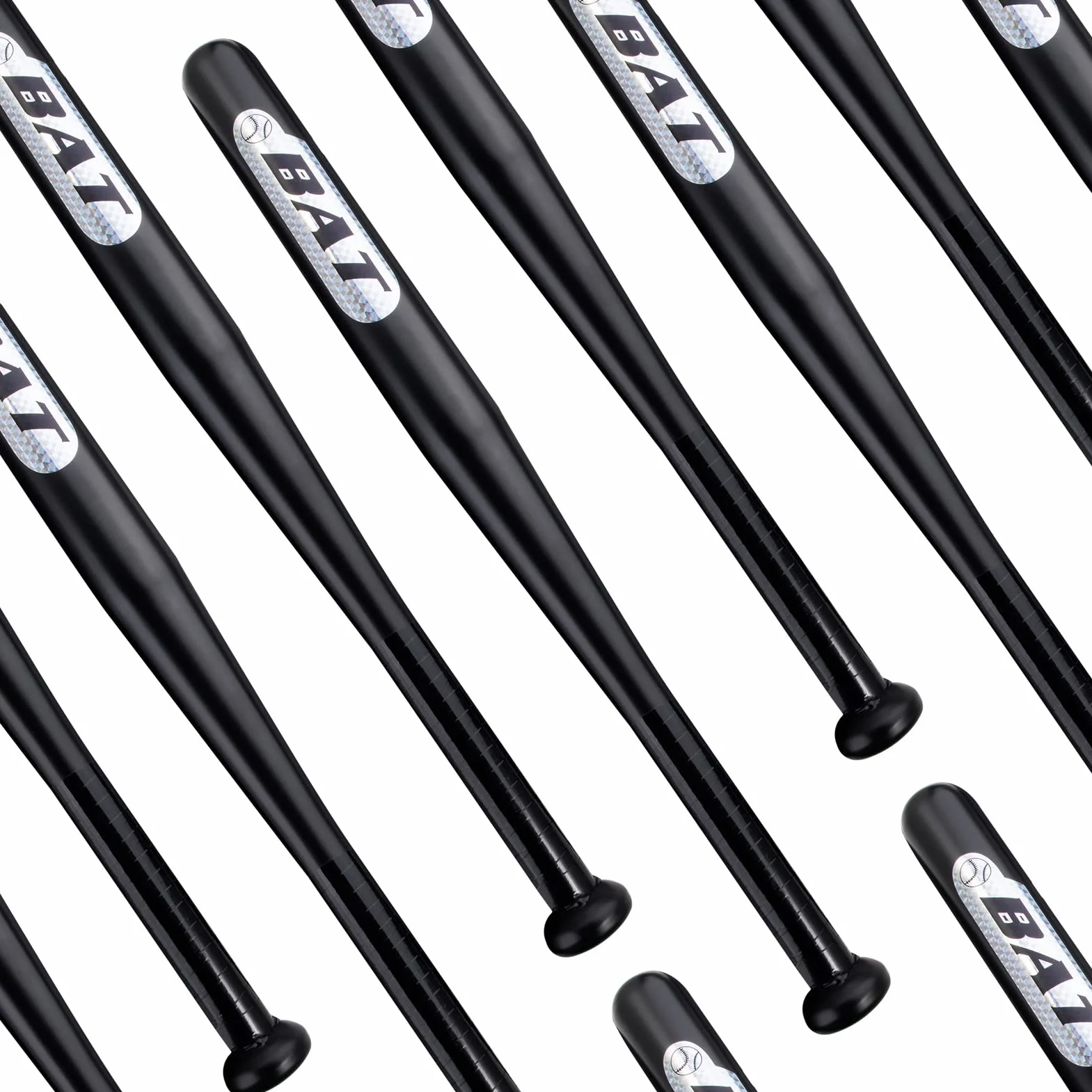 Batte de Baseball Métal 30/32 Pouces Noir au Choix Batte Base-Ball Adulte Pro Léger pour Exercice Homme Femme Solide Durable à la Mode